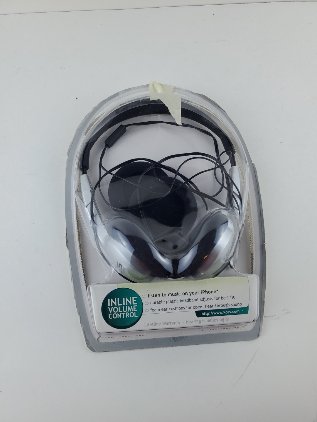 Koss KPH/6 Portable Stereophone Ultra Light Headphones Inline Volume Control