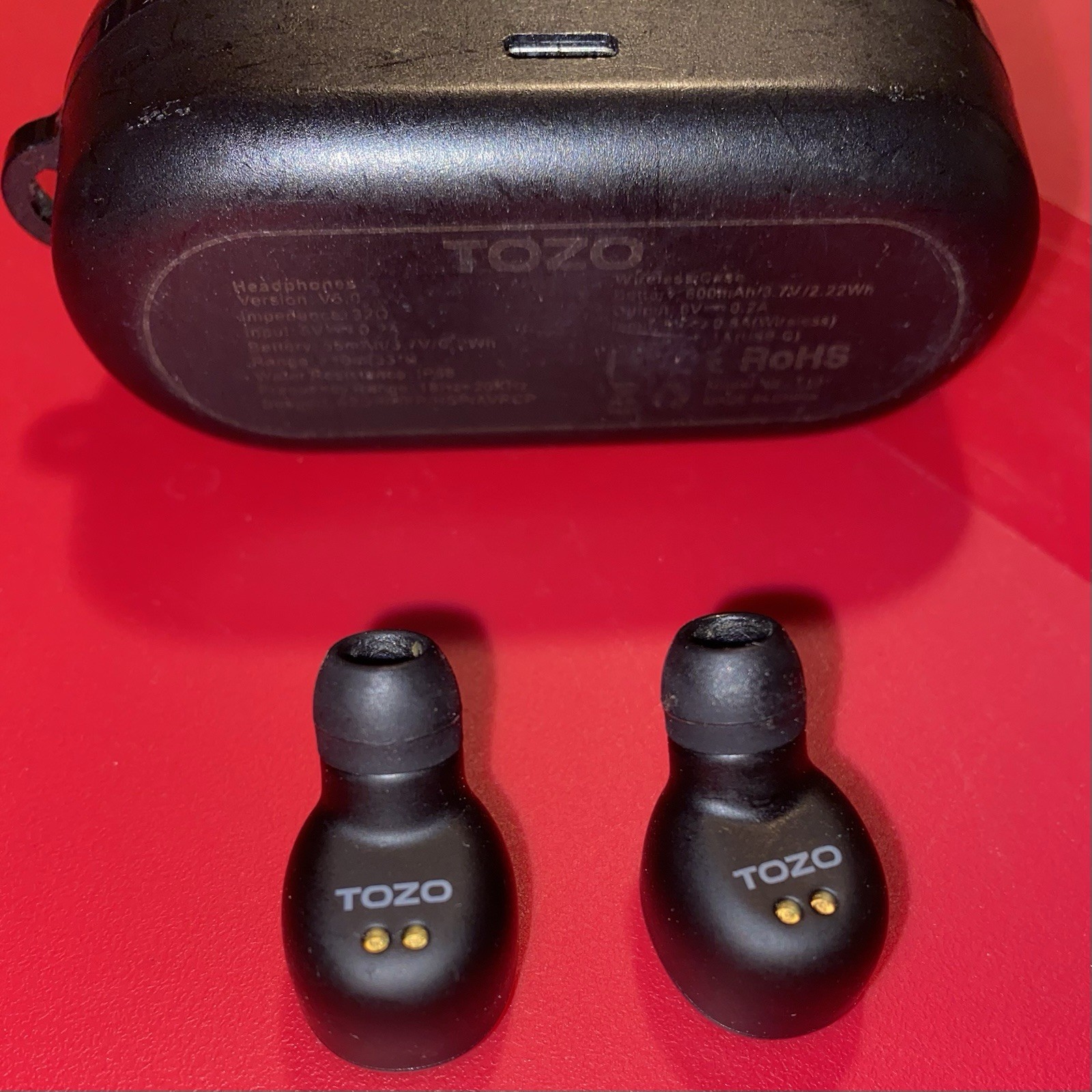 2018 TOZO Earbuds T10, Tested- Working, With Charging Case