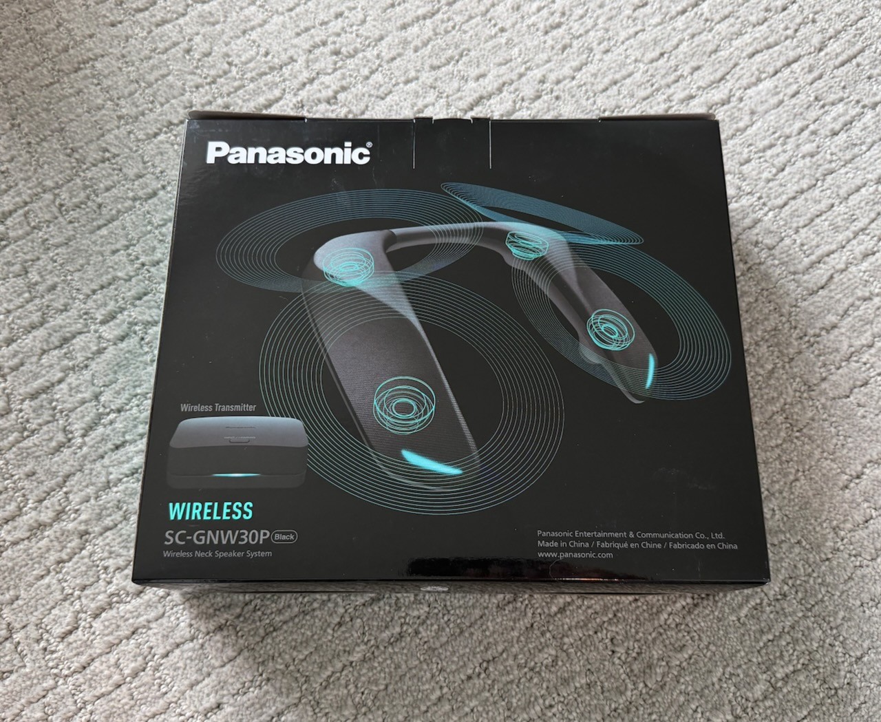 Panasonic SoundSlayer Wireless Wearable Speaker System: Gaming Movies SC-GNW30
