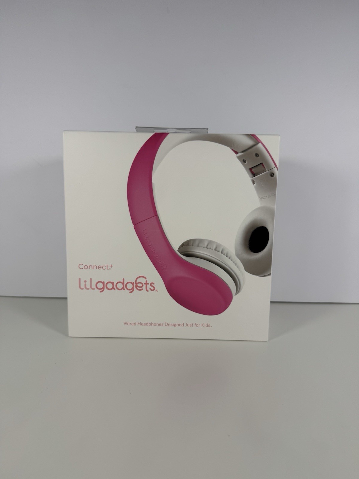 LilGadgets Connect+ Style Kids On-Ear Wired Headphones Pink 93dB New Sealed