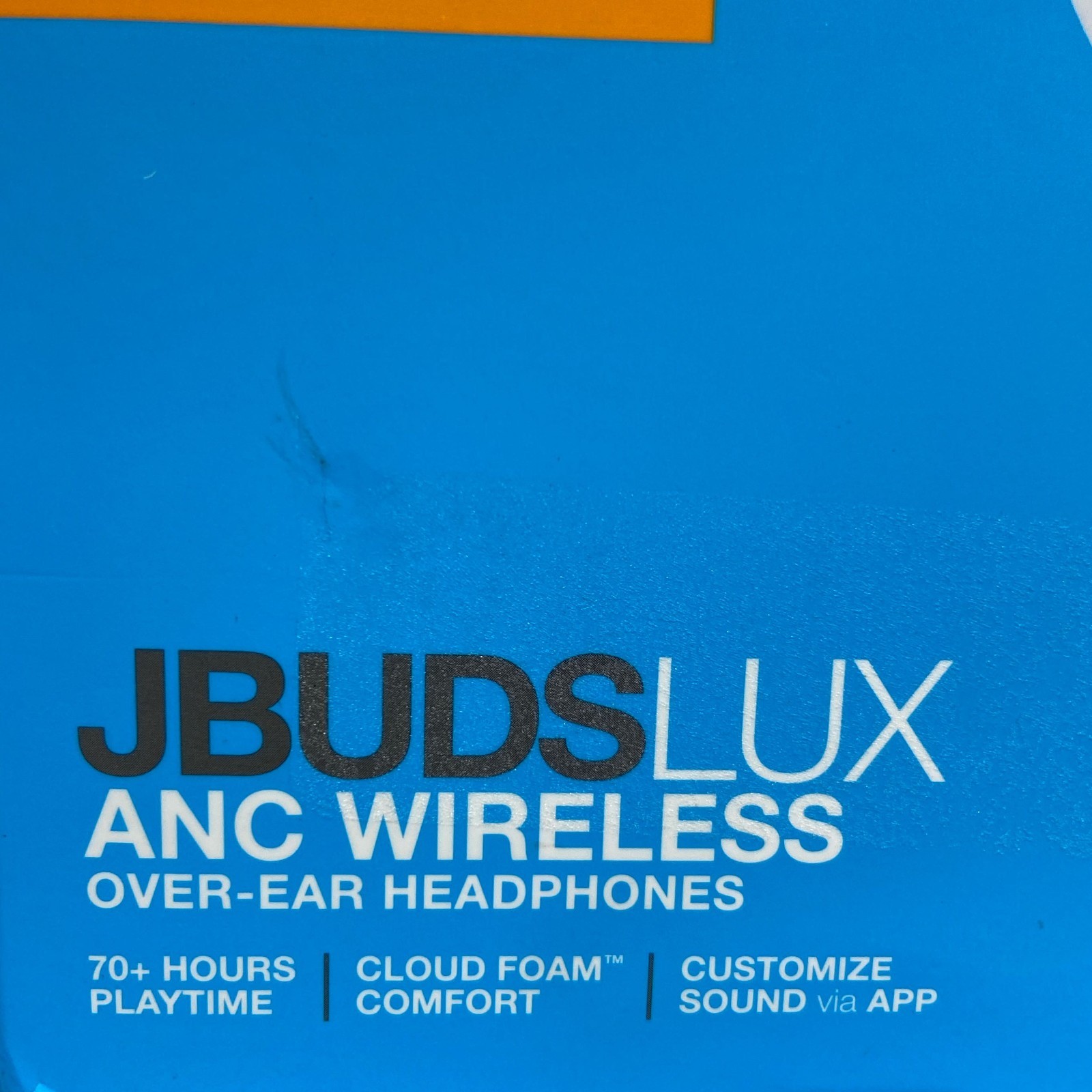 JLab JBuds Lux ANC Wireless Over-Ear Headphones, Cloud White