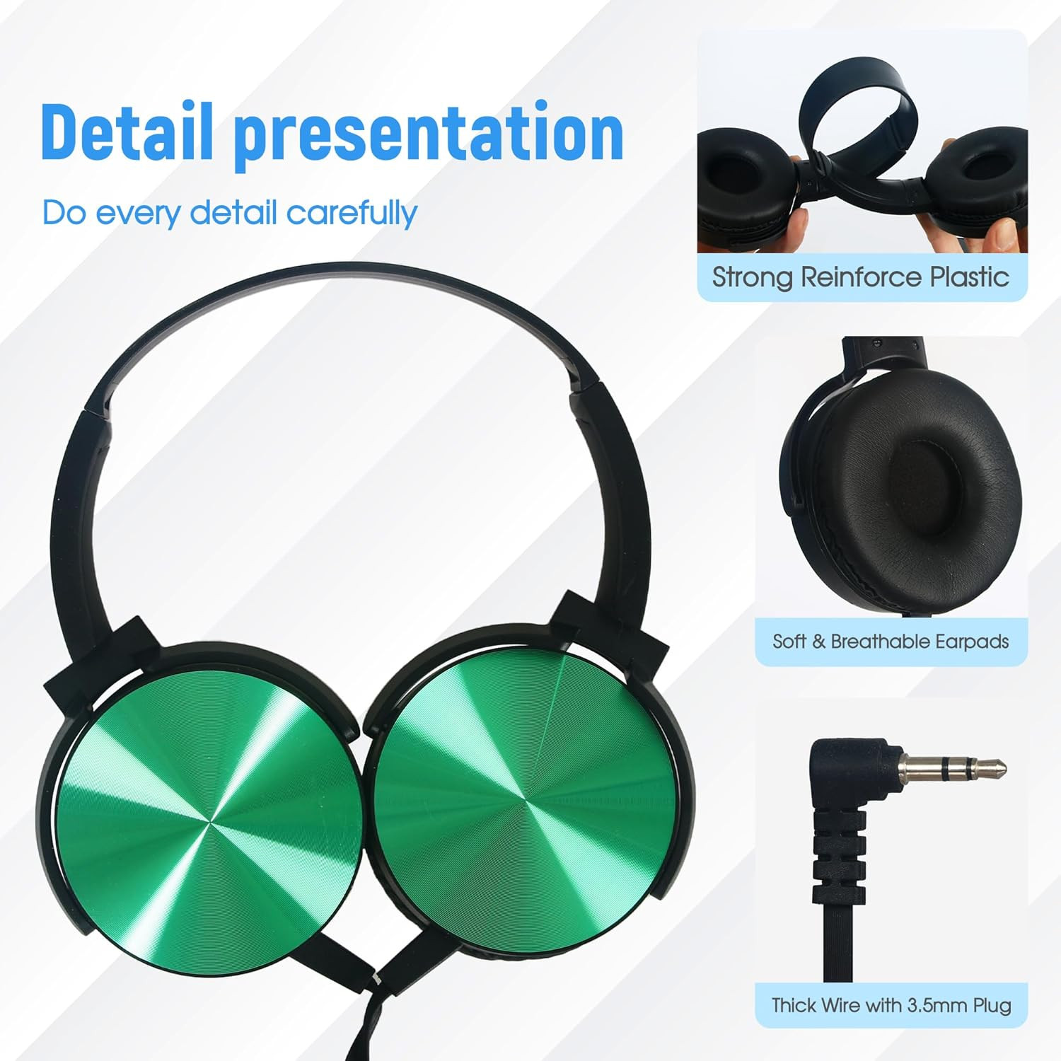 10 Pack Kids Headphones Bulk for School Classroom, Over-Ear Headphones Wired Sch