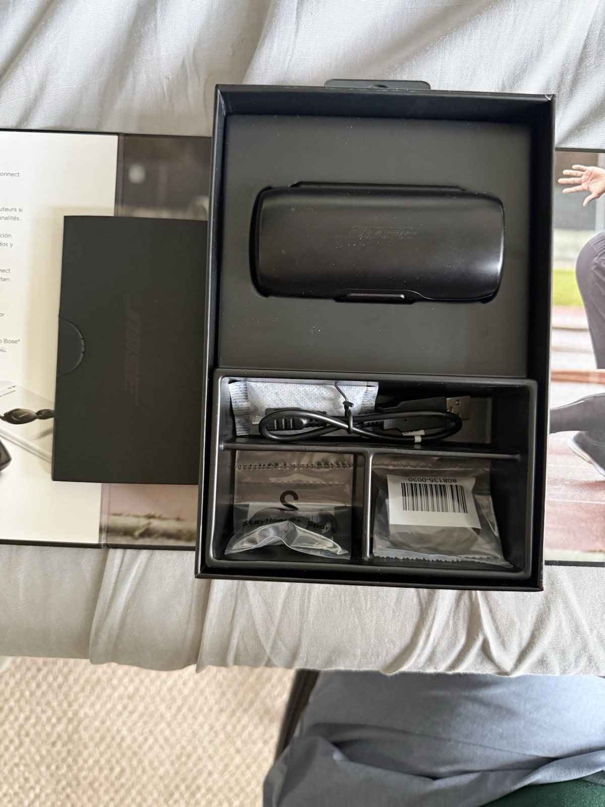 Bose SoundSport Free Wireless Headphones w Case Tested Black