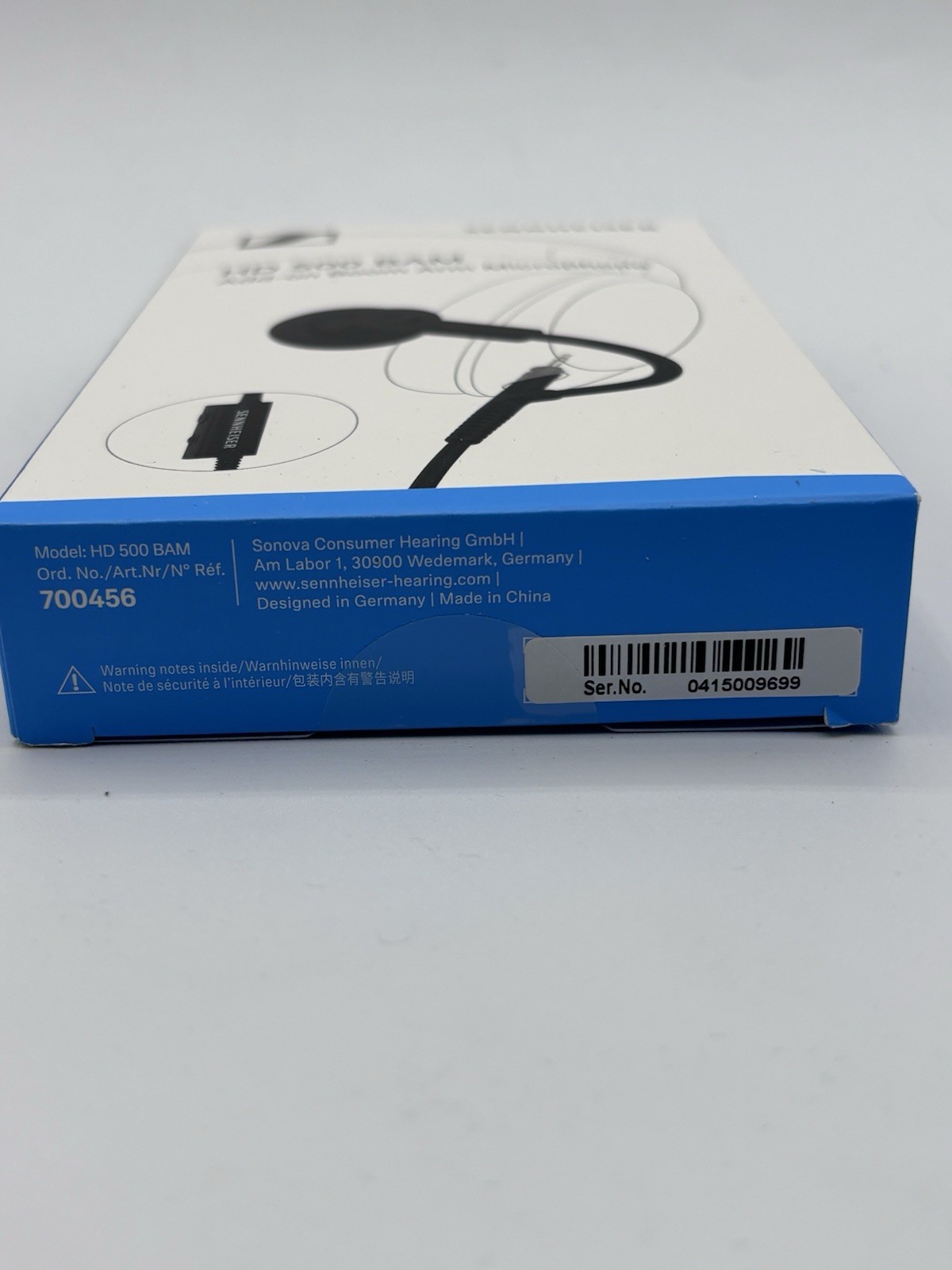 Sennheiser HD 500 BAM Boom Microphone 3.5mm Mute Volume Gaming. NEW