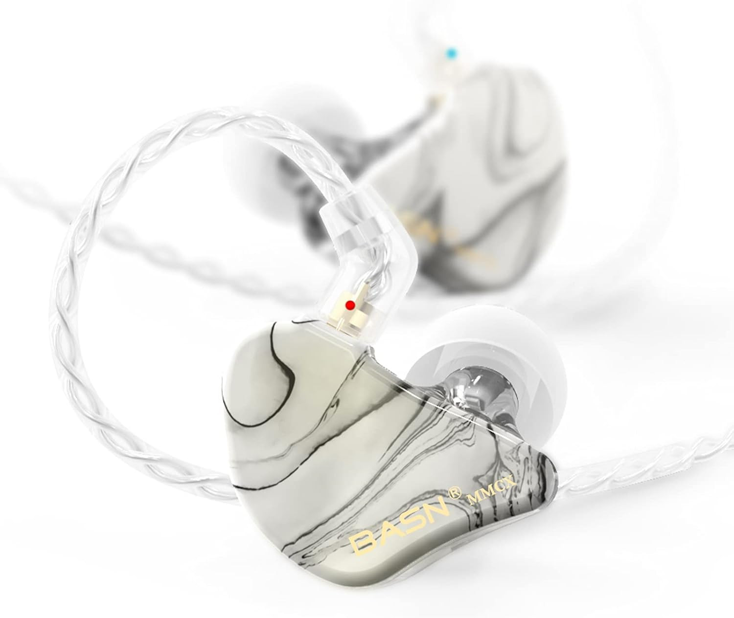 MMCX Triple Driver In-Ear Monitors with Rich Bass, Hifi Stereo IEM Earphones wit