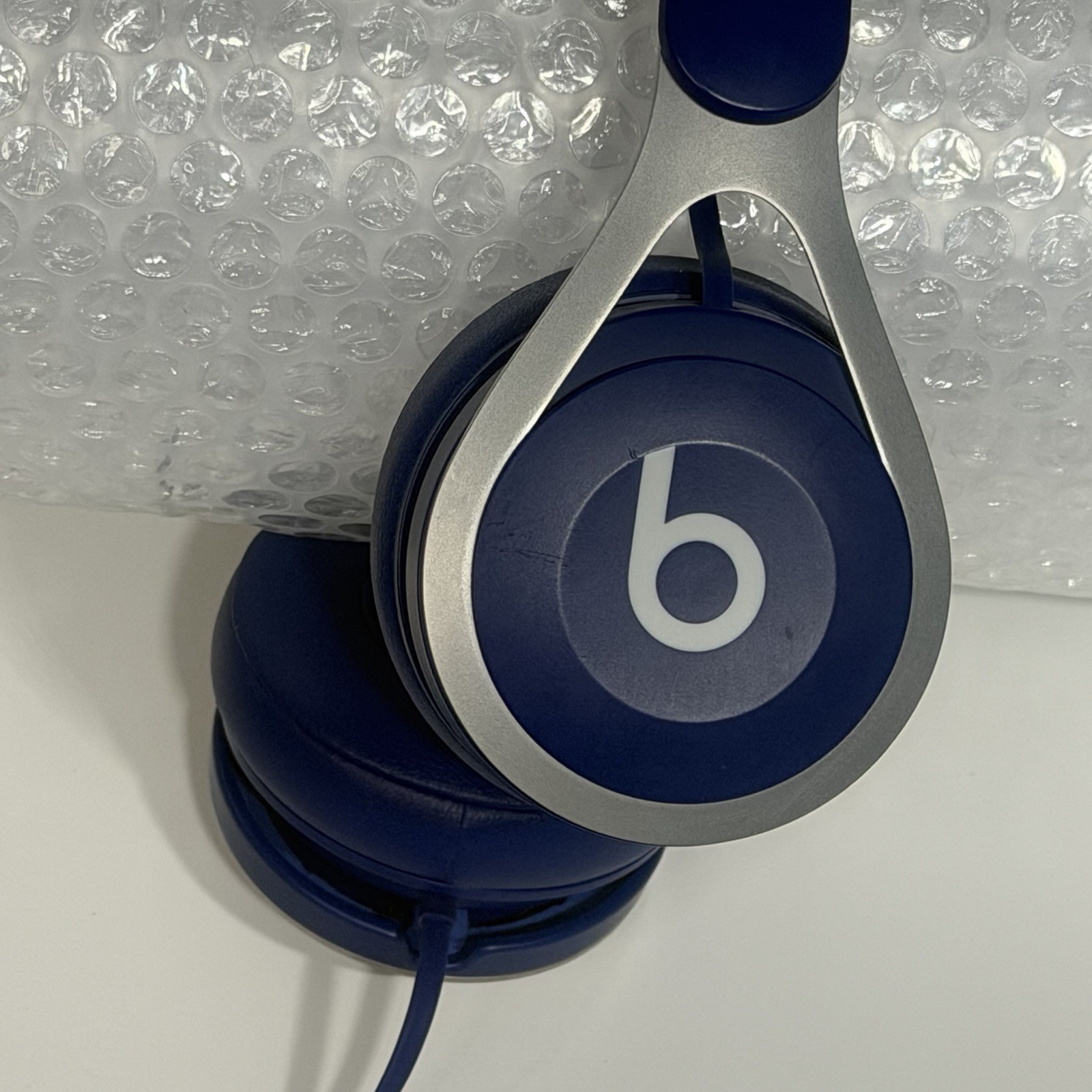 BEATS EP By Dr Dre ML9D2LLA Wired On Ear Headphones Blue Tested Good