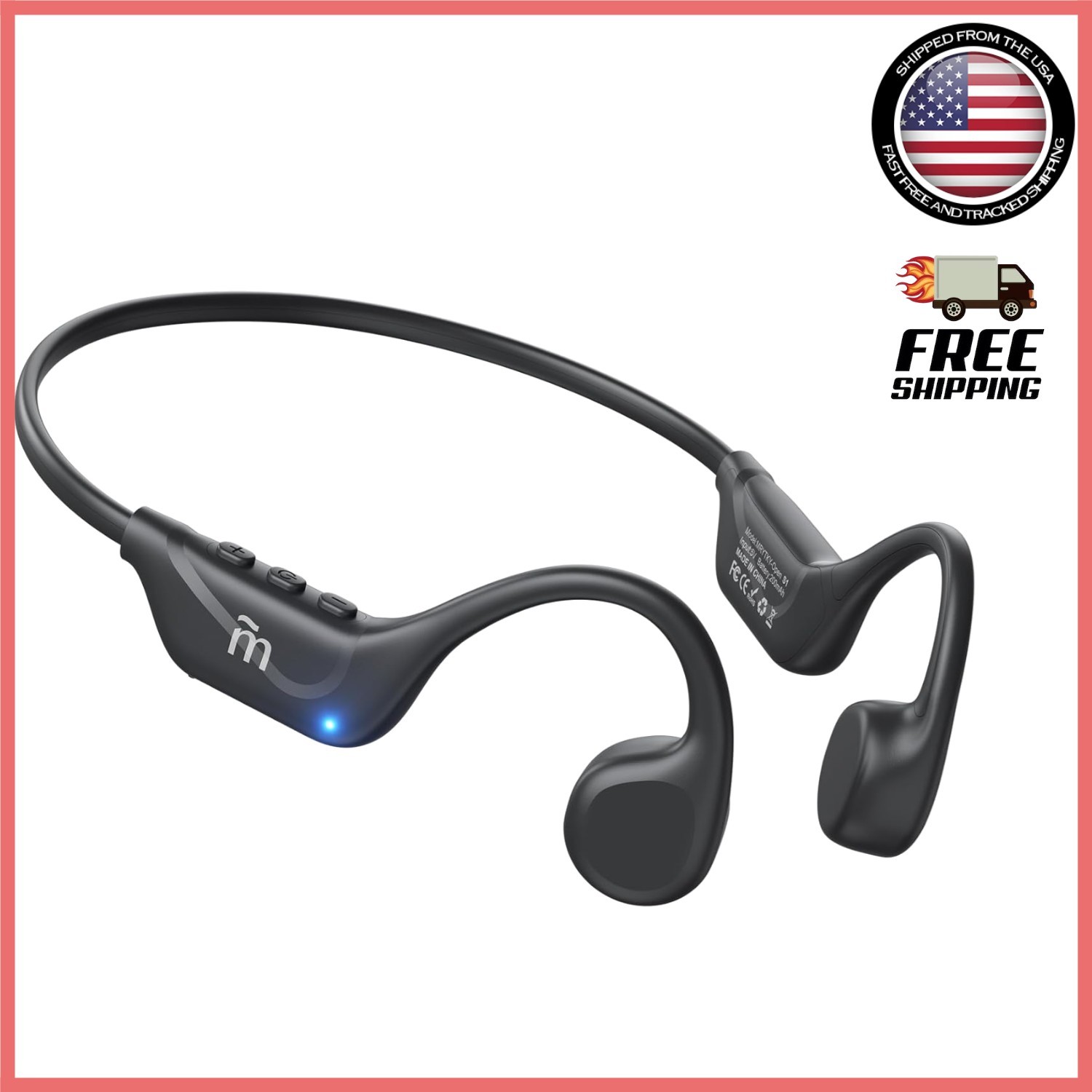 Waterproof Bone Conduction Headphones: 10 Hours Playtime for Sports Enthusiasts