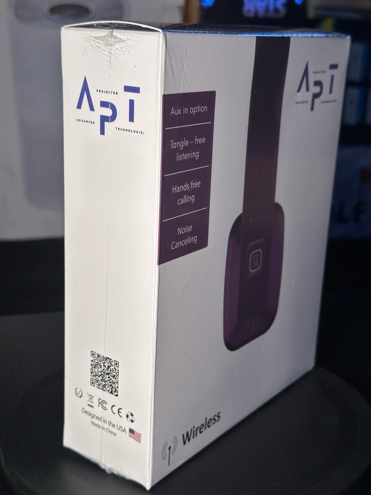 SEALED – APT Wireless Noise Canceling Headphones Bluetooth, Built-in Microphone