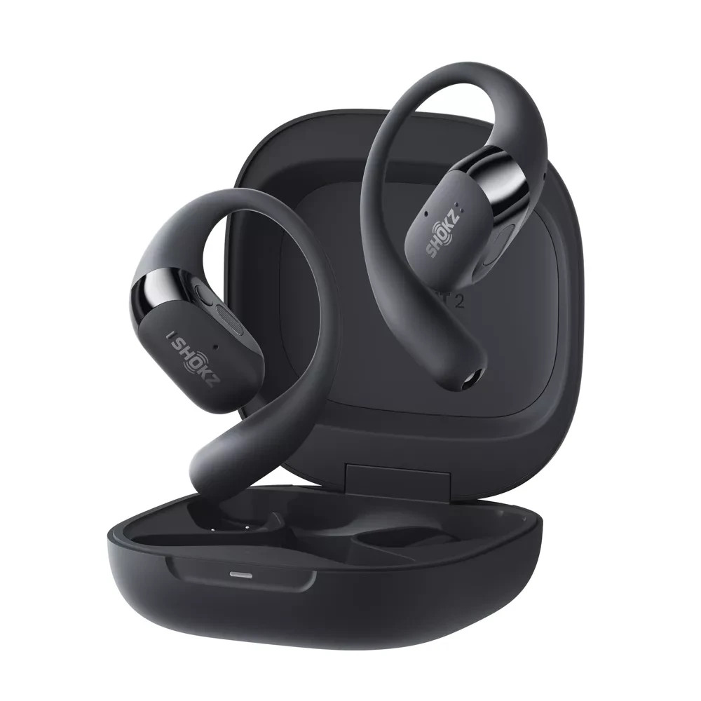 New Shokz OpenFit 2 True Wireless Bluetooth Headphones – Black T920-ST-BK-US