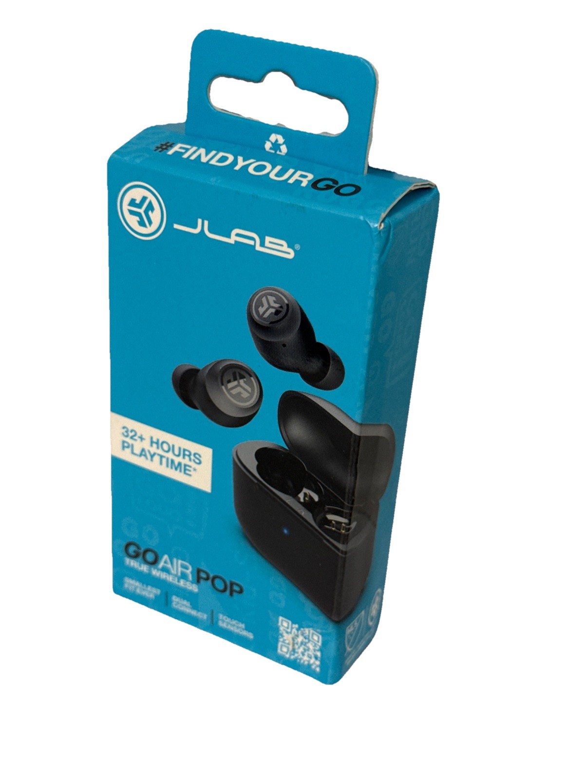 JLab – GO Air POP True Wireless In-Ear Headphones – Black