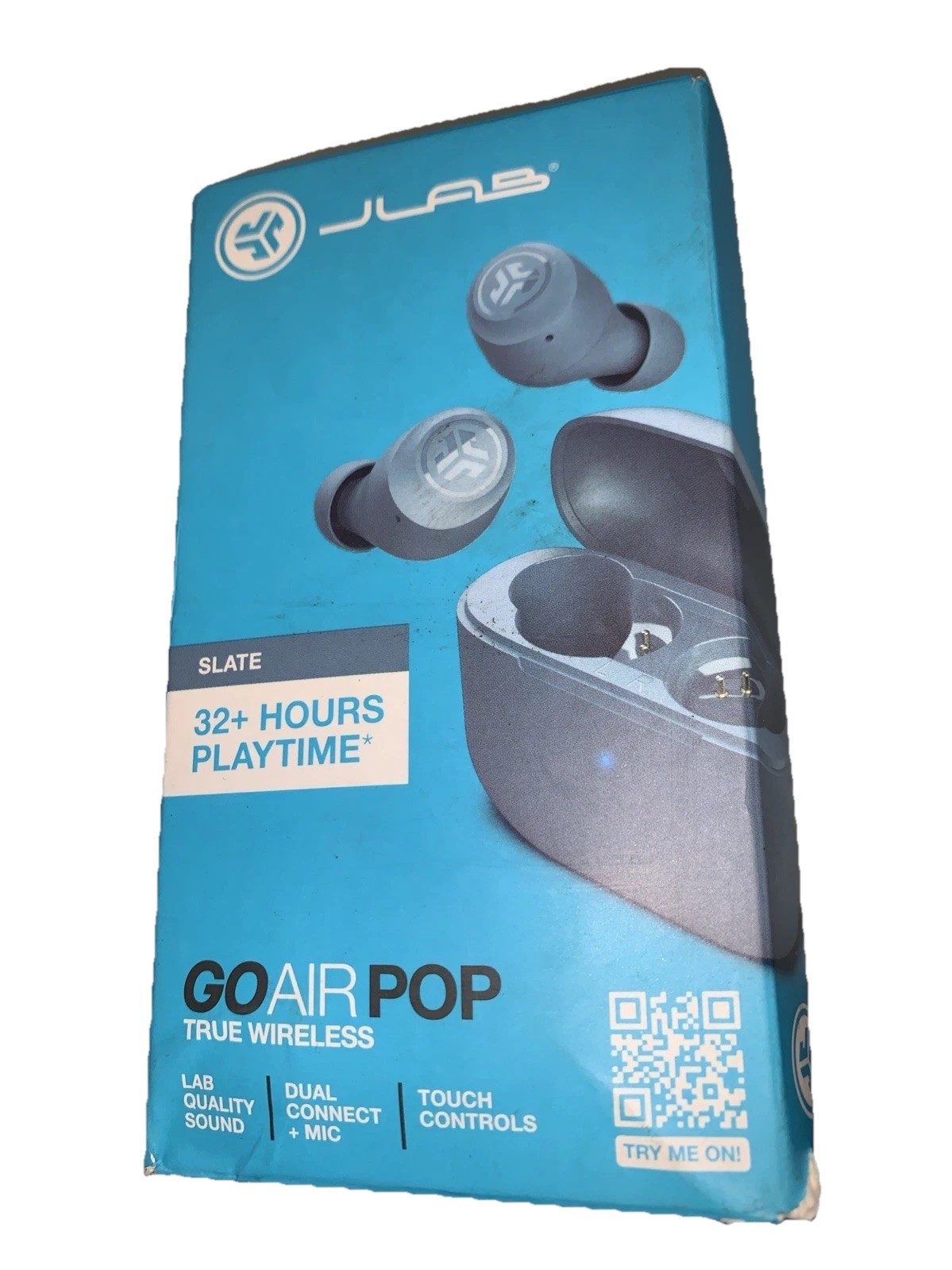 JLab EBGAIRPOPRSLT124 GO Air POP True Wireless In-Ear Headphones – Slate