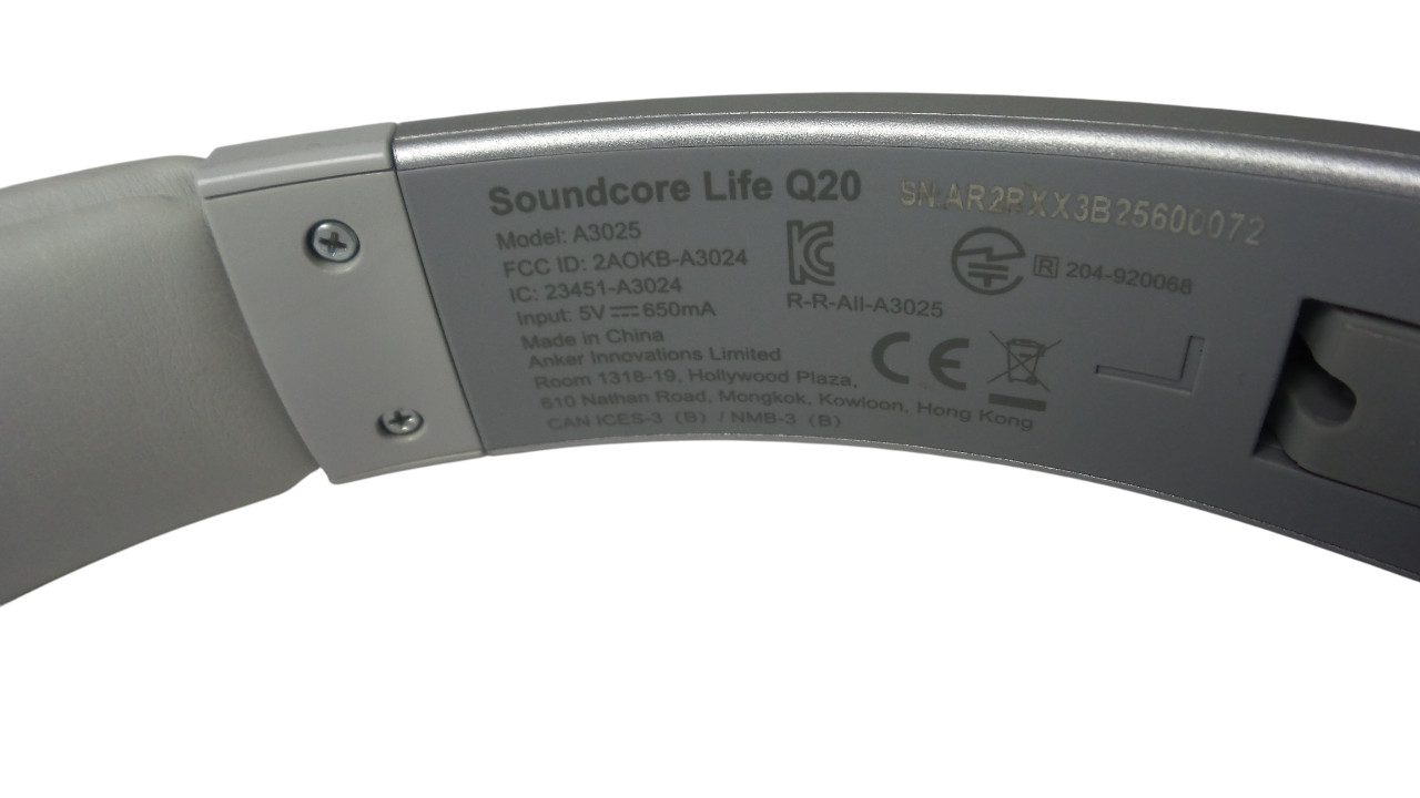 Soundcore Life Q20 Anker Headphones Wireless Bluetooth Silver – Free Shipping