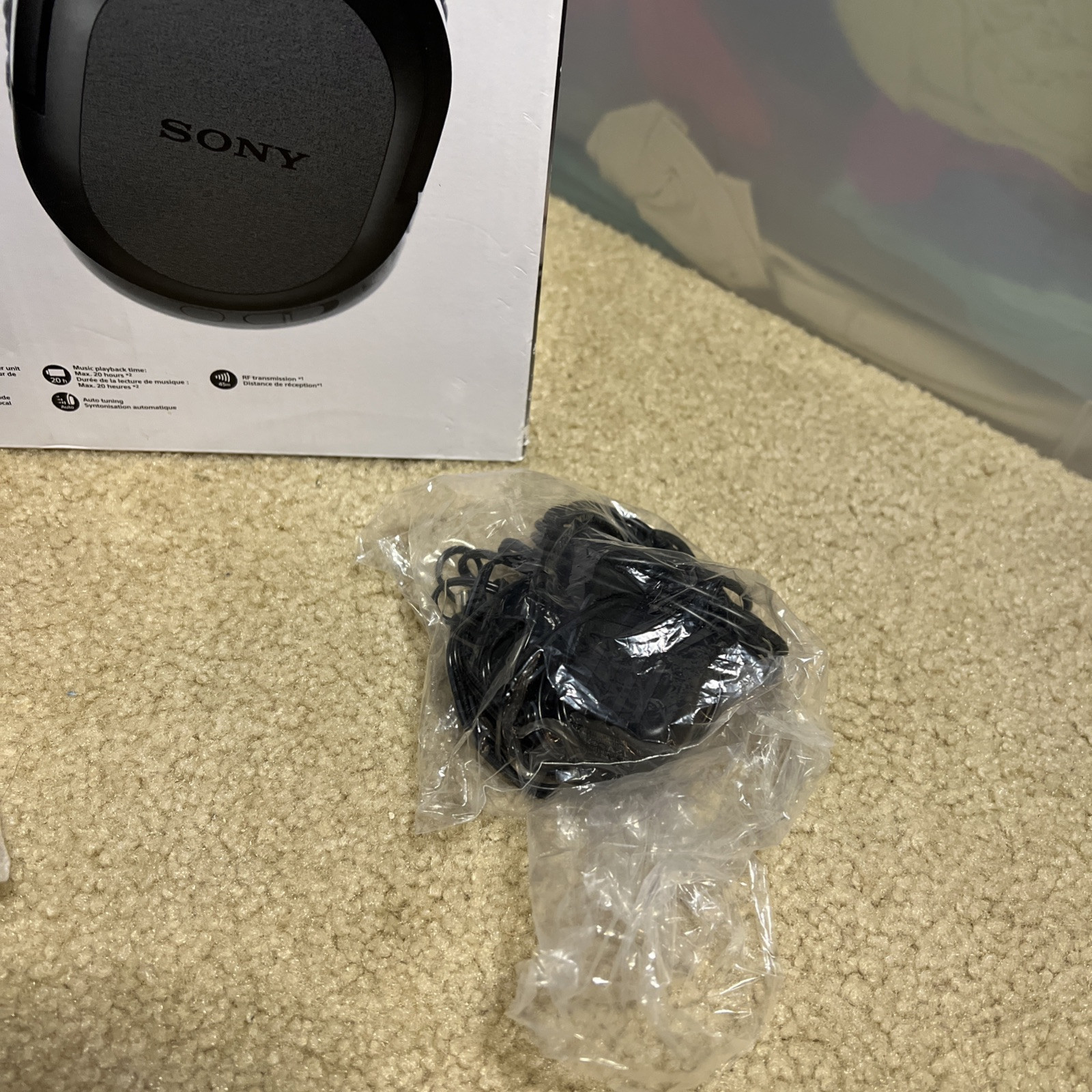 Sony WH-RF400 Wireless Home Theater Headphone System for TV – Black