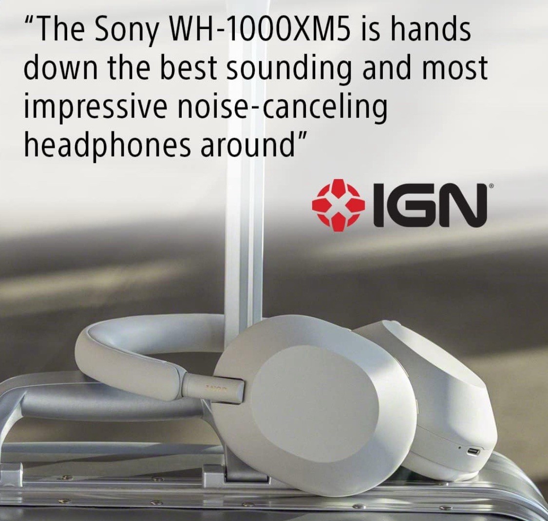 (NEW) Sony WH-1000XM5 Bluetooth Powerful Noise Canceling Headphones 30hr Charge
