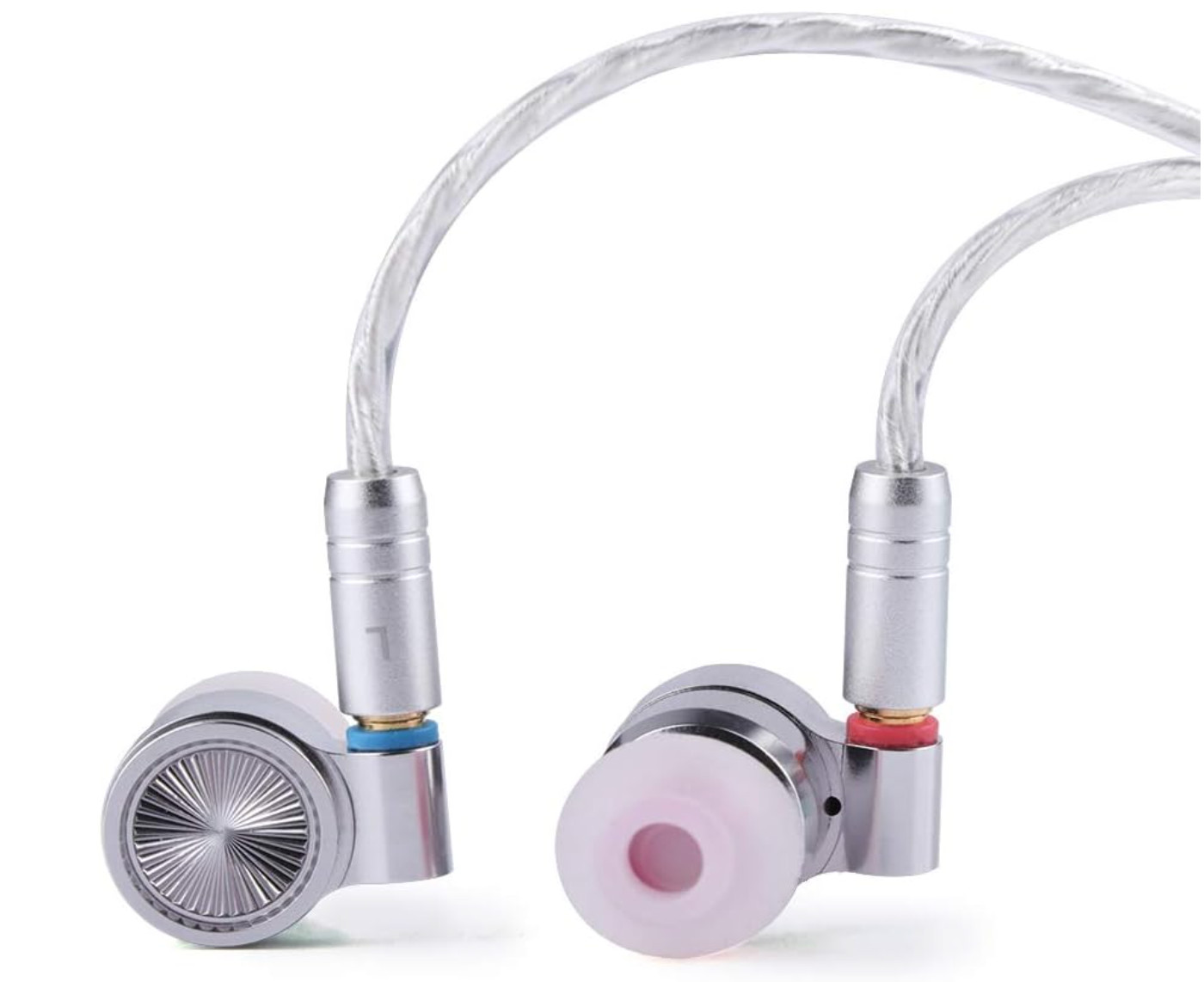 Linsoul Tin HiFi T4 In Ear Monitor Earphones MMCX Silver Cable Open Box