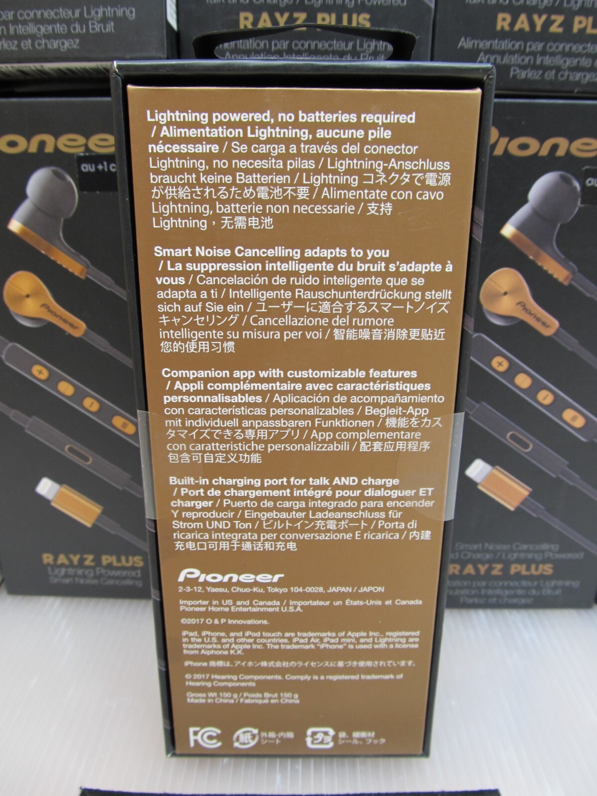 NEW| Pioneer Rayz Plus SE-LTC5R-T Lightning-Powered Noise Canceling Earphone BRZ