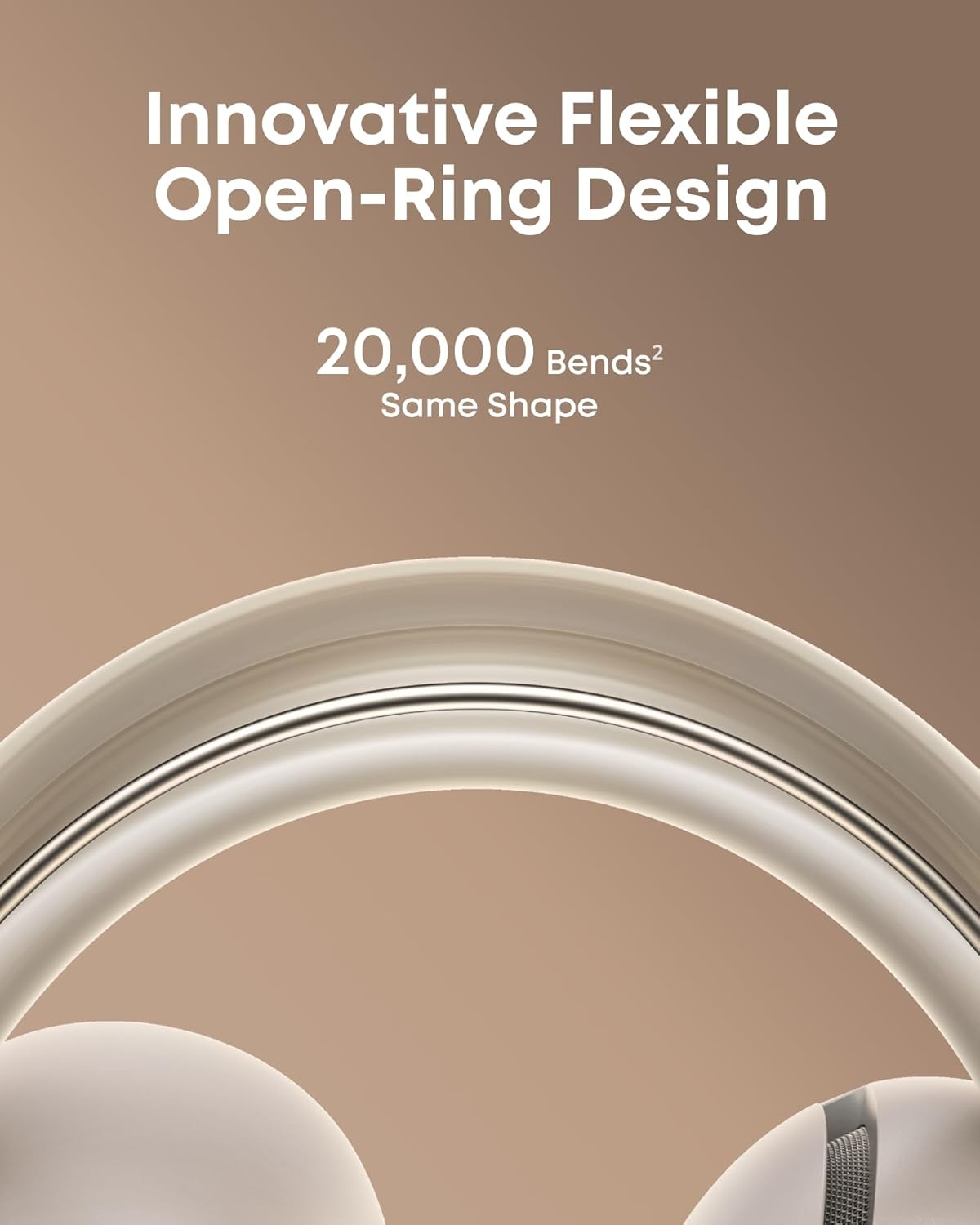 Soundcore AeroClip by Anker, Open-Ear Earbuds, Clip-On Headphones, Stable Fit