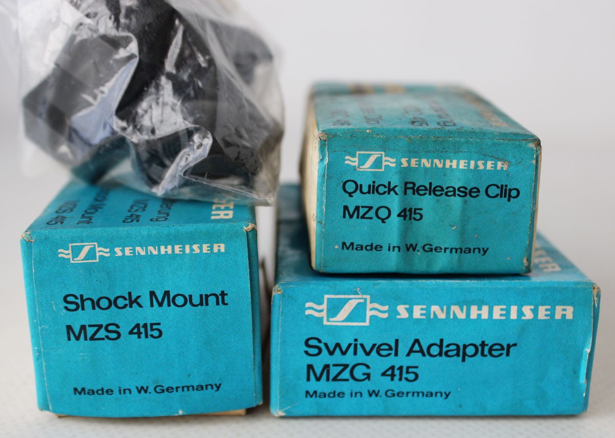 4x Vintage 70’s SENNHEISER MZG MZS MZQ 415 Swivel Adapter MZA 406 West Germany !