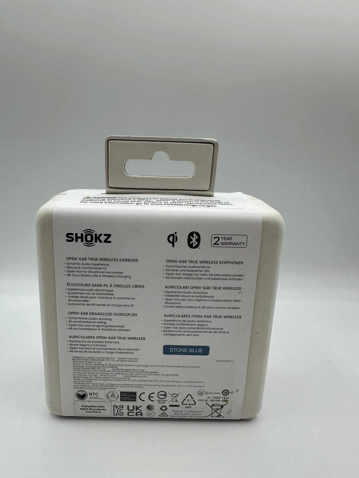 Shokz OpenFit 2 Plus Headphones Blue New In Box
