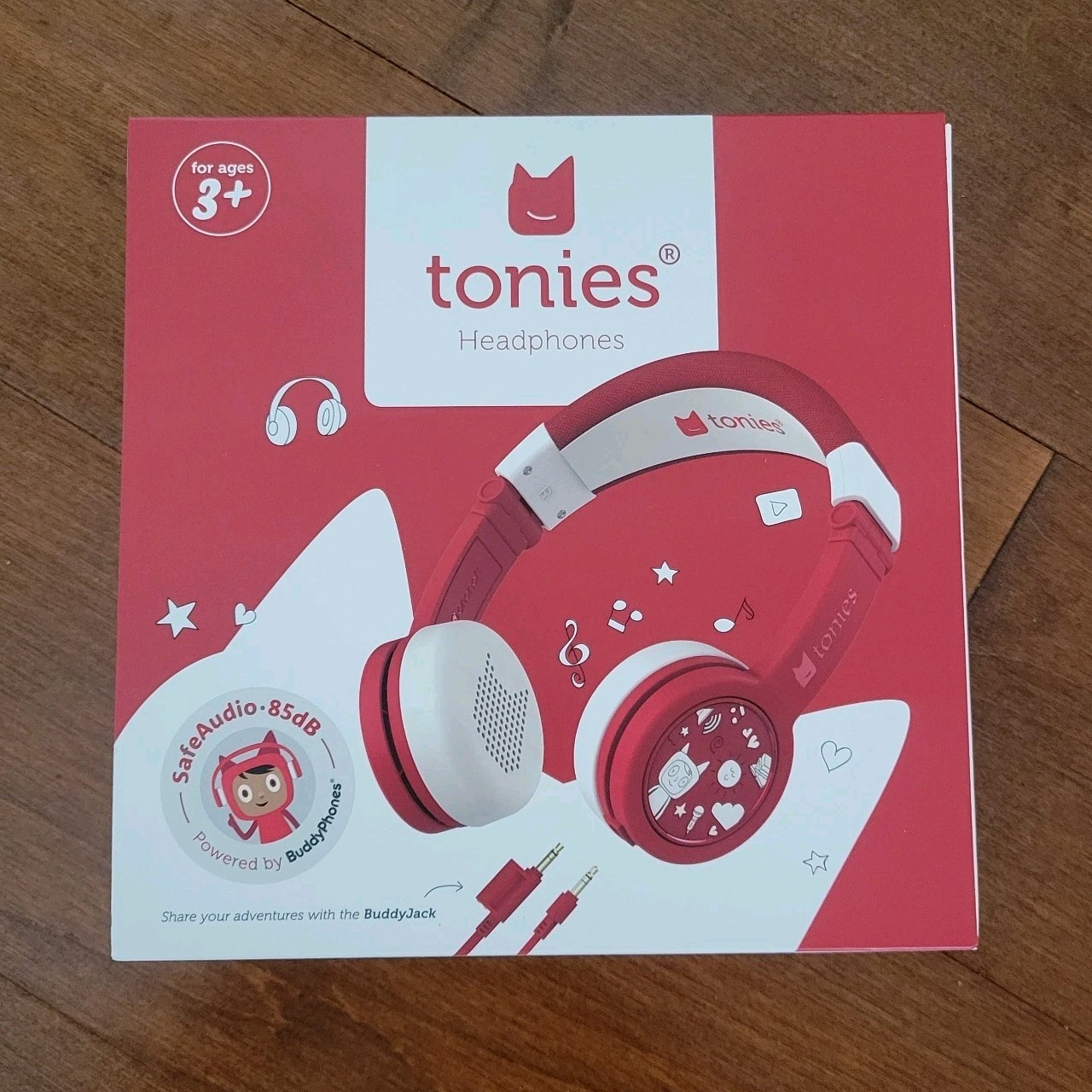 Tonies Headphones Red Accessory Brand New Sealed Ages 3+ Music Sound Toy Buddy