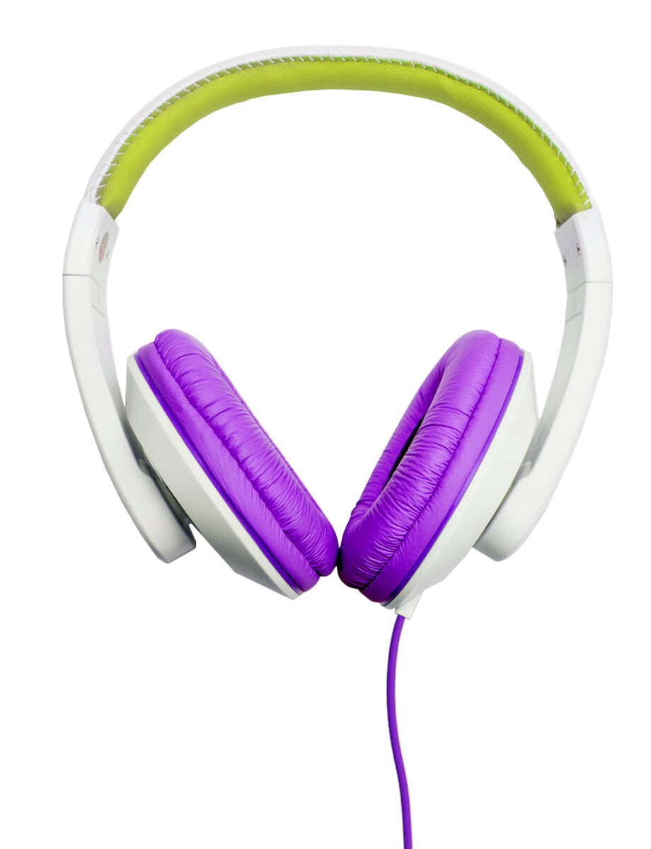 Yellow Over the Ear Lightweight Adjustable Stereo Wired Headphone
