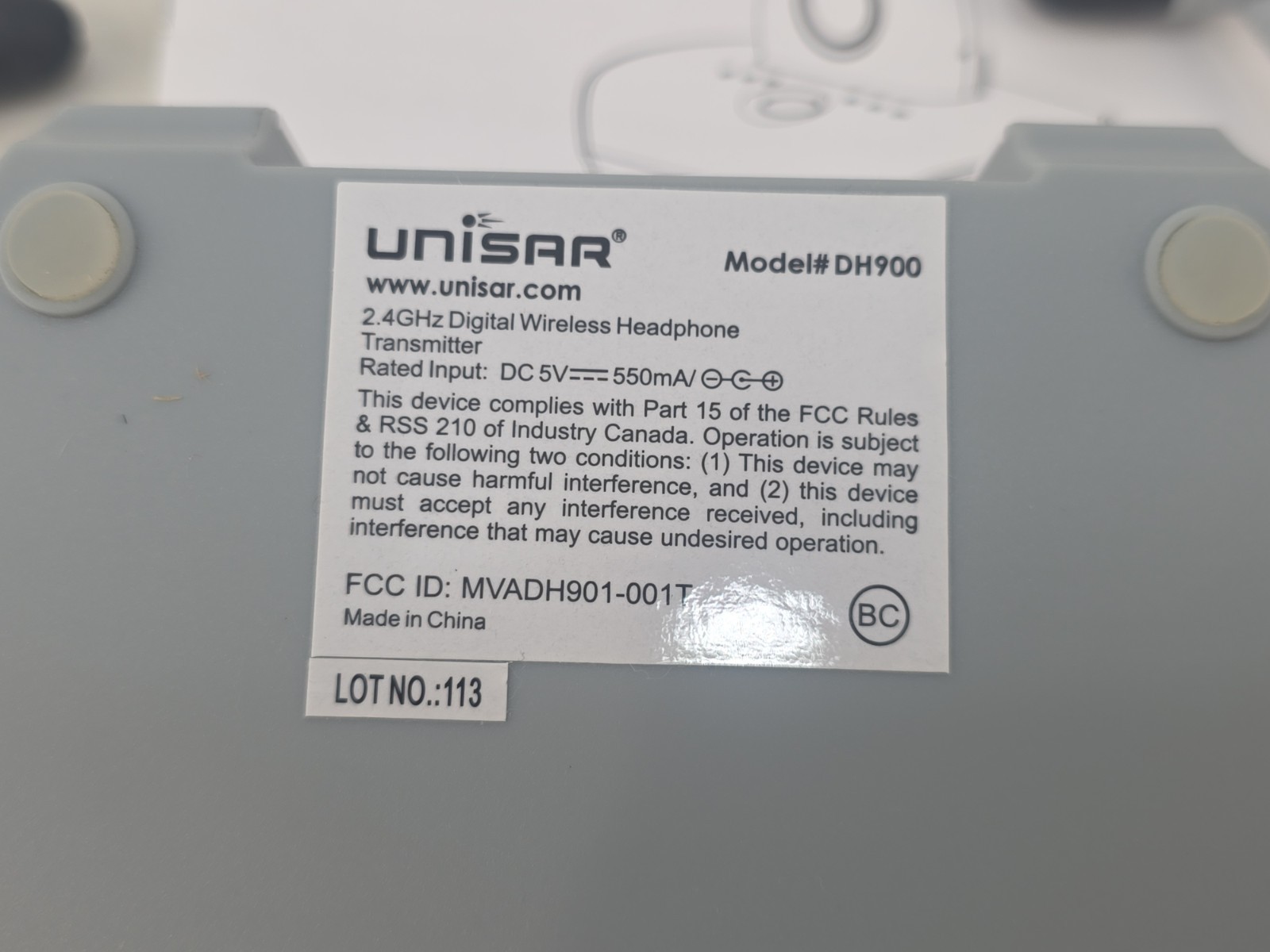 Unisar DH900 2.4GHz Wireless Digital Headset System Tested w/ Charger & Extras