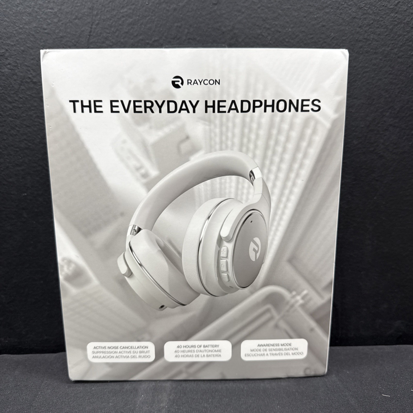 Raycon RBH820-WHI The Everyday Over-Ear Noise-Canceling Headphones – White