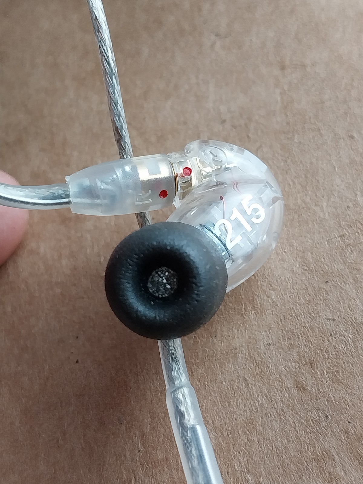 Shure SE215 Single Driver In-Ear Monitors Clear
