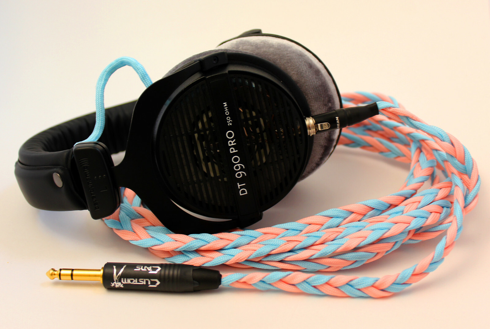 Uber Beyerdynamic DT990 Pro Detachable Stereo litz cable & modded drivers 250Ω