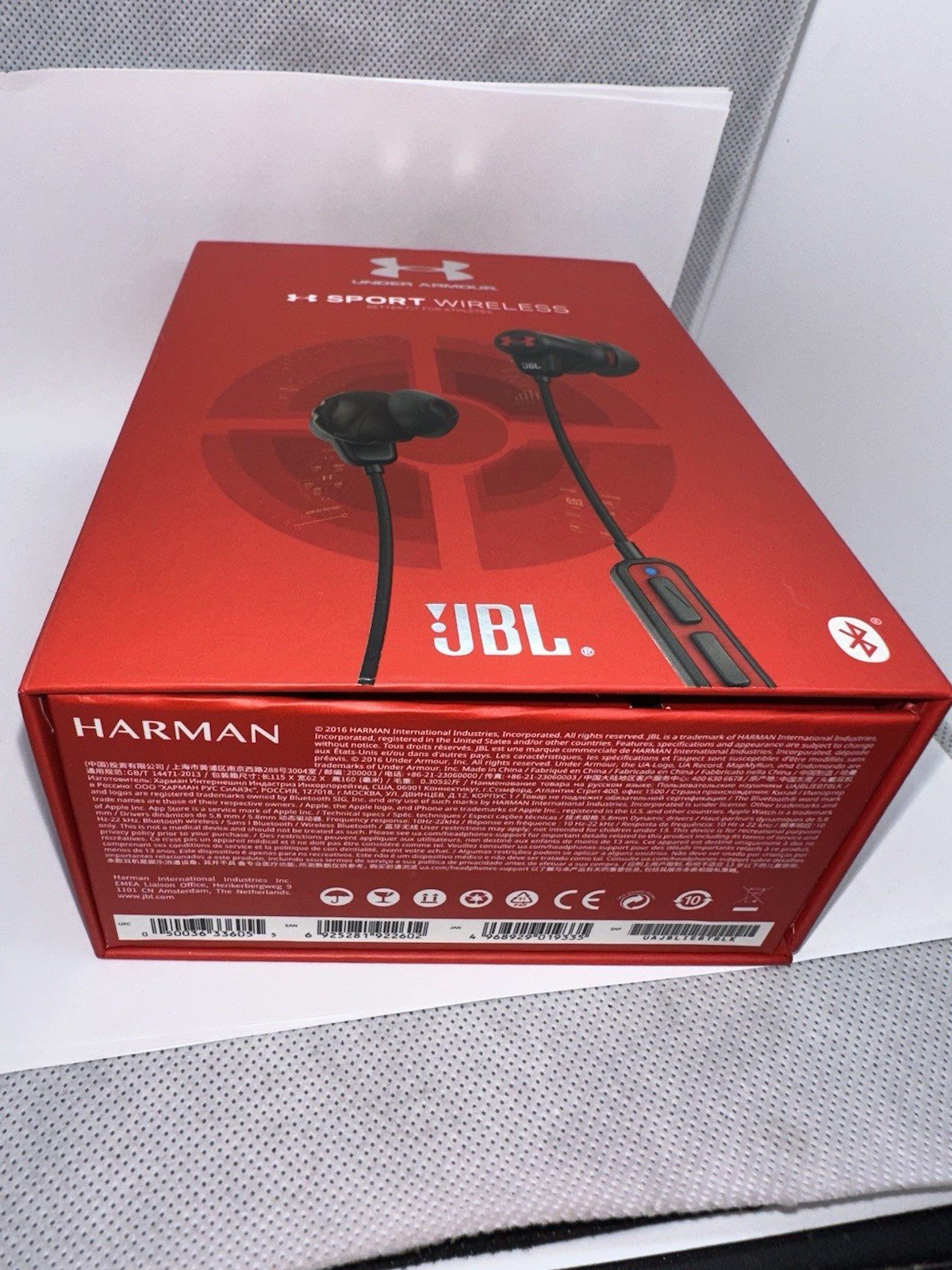 JBL Sport Wireless In-Ear Headphones Black Red