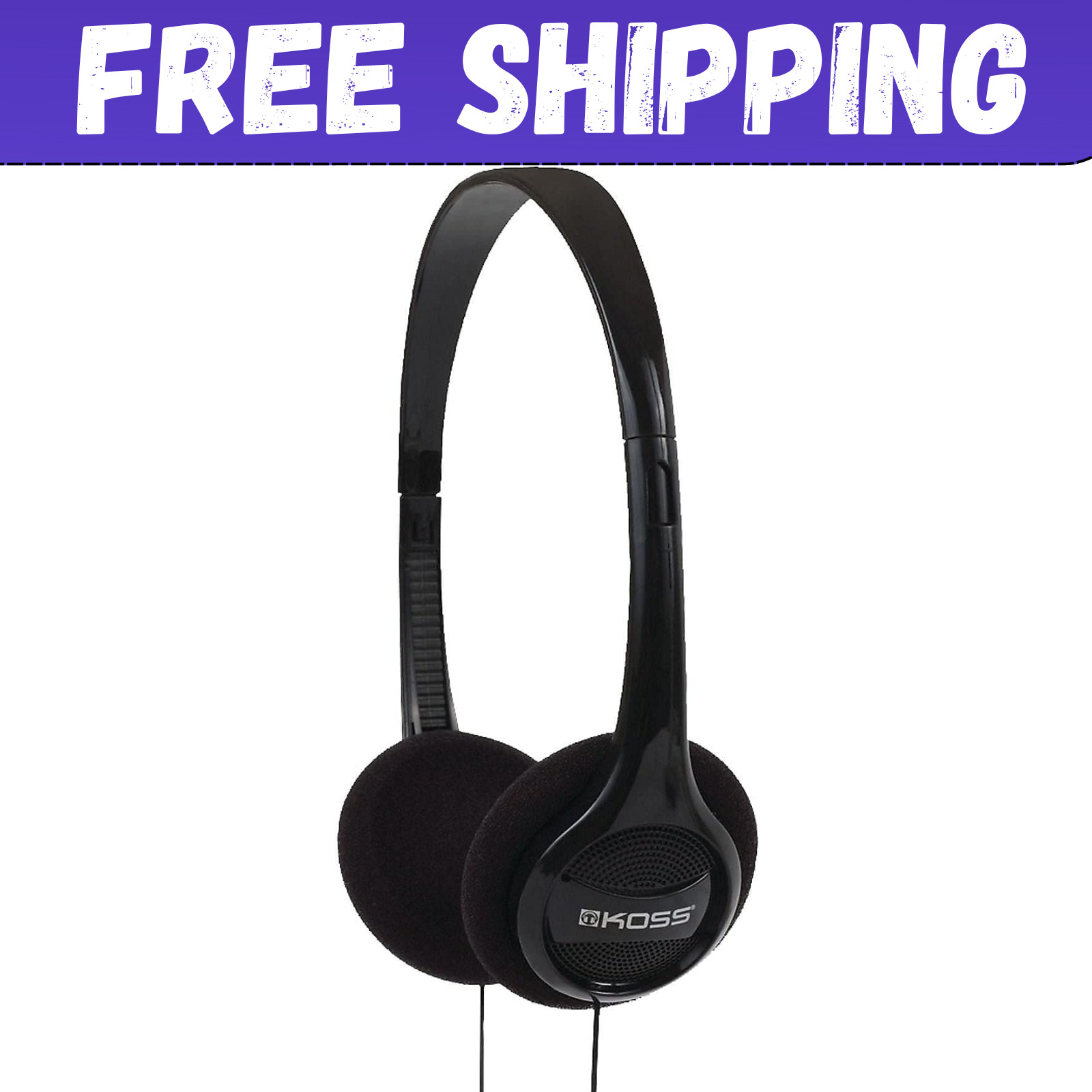 Koss KPH7 Lightweight On Ear Portable Headphones with Adjustable Headband