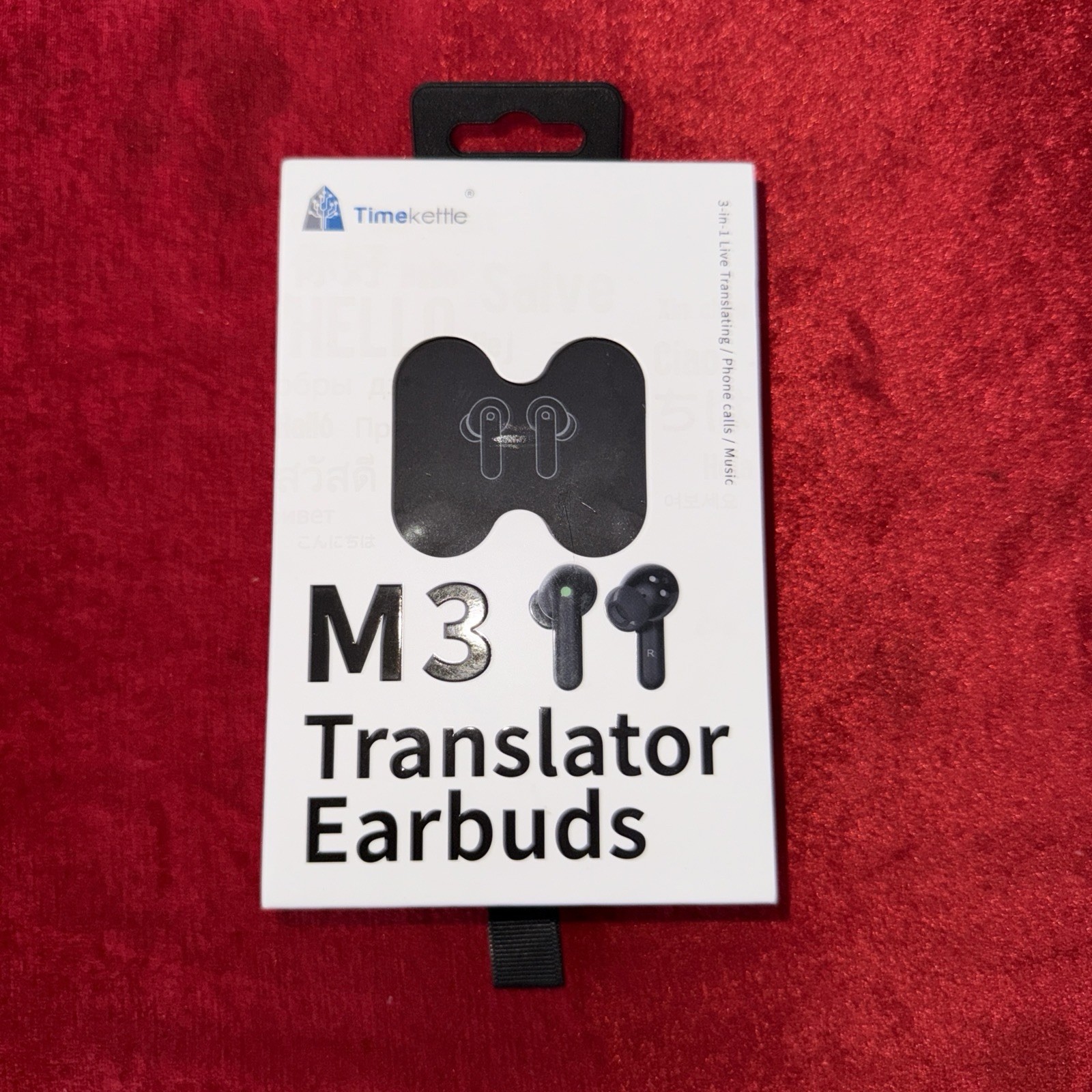 Timekettle M3 Translator Earbuds Black, 2-Way W/ 40 Languages