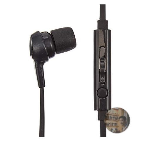 ELECOM EHP-MC3520BK Mono In-Ear Headset w/Mic Black Flat Cable New