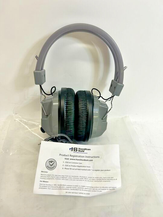 Hamilton Buhl SC-7V SchoolMate Deluxe Stereo Headphones Lot of 5