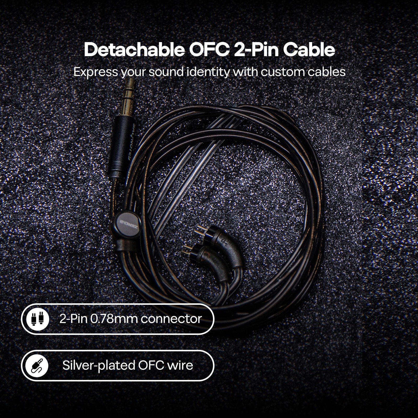 7Hz x Crinacle Zero:2 Updated 10mm Dynamic Driver IEM Wired Earbuds for Musician
