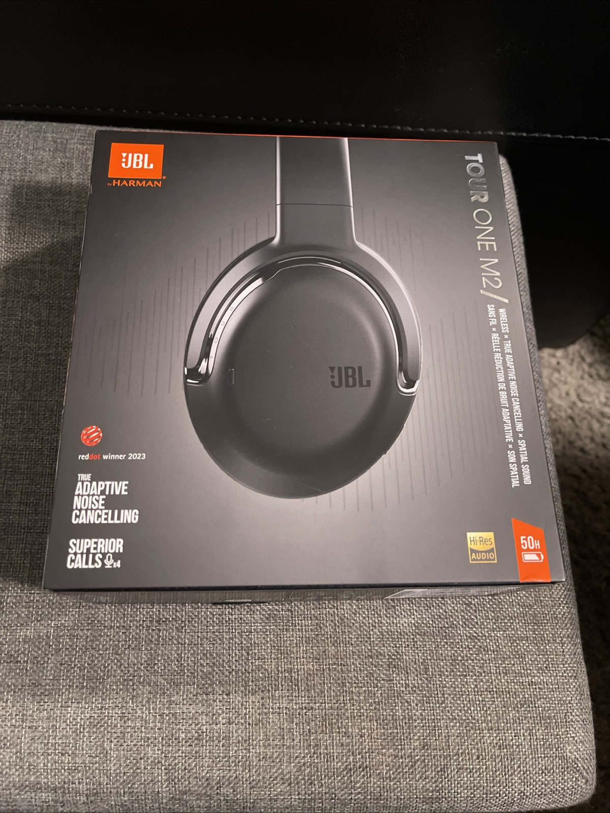 JBL Tour One M2 Wireless Over-Ear Headphones – Black