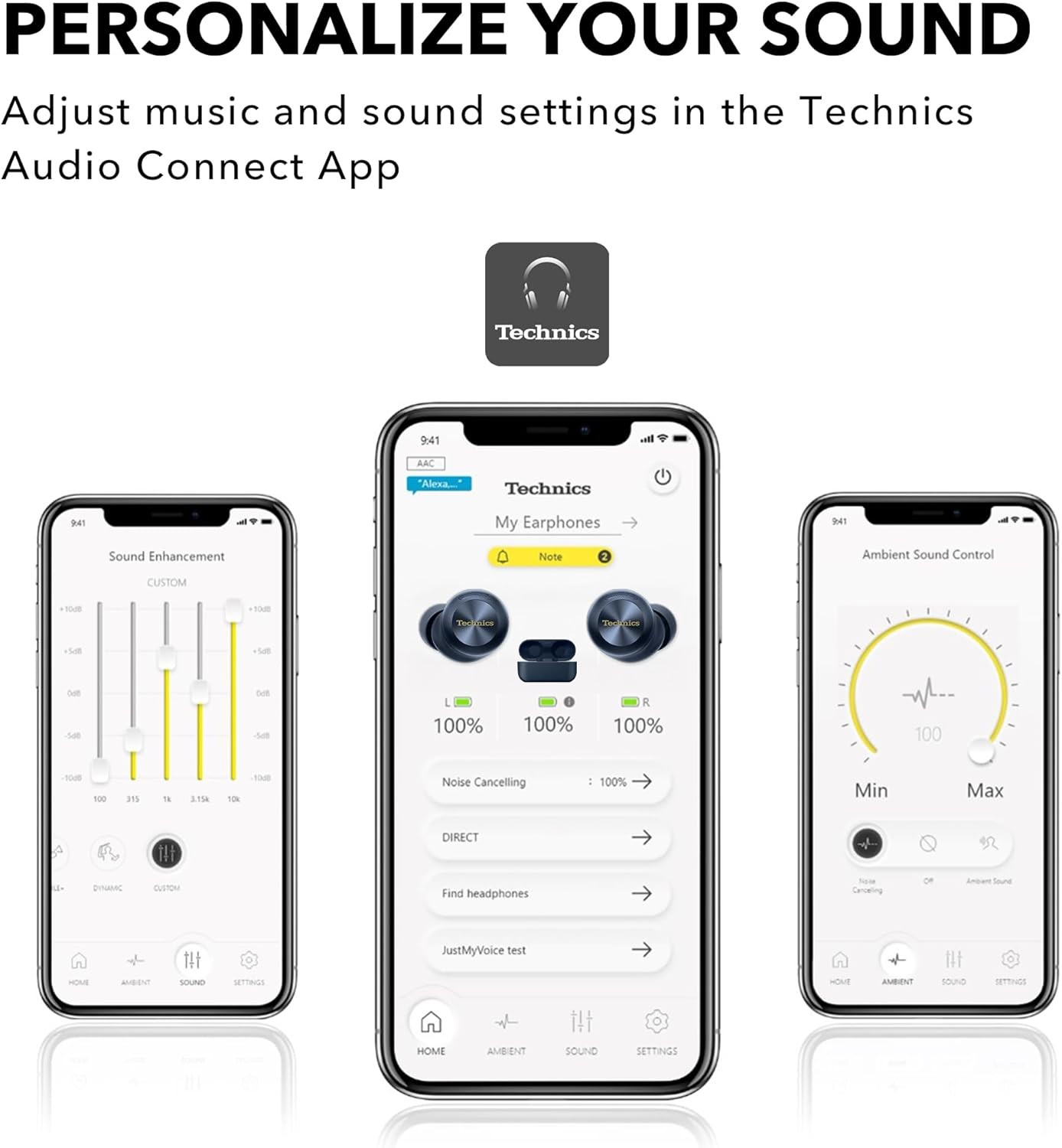 Reference Class Hi-Fi Wireless Ear Buds, Dolby Atmos with Head Tracking, Adaptiv