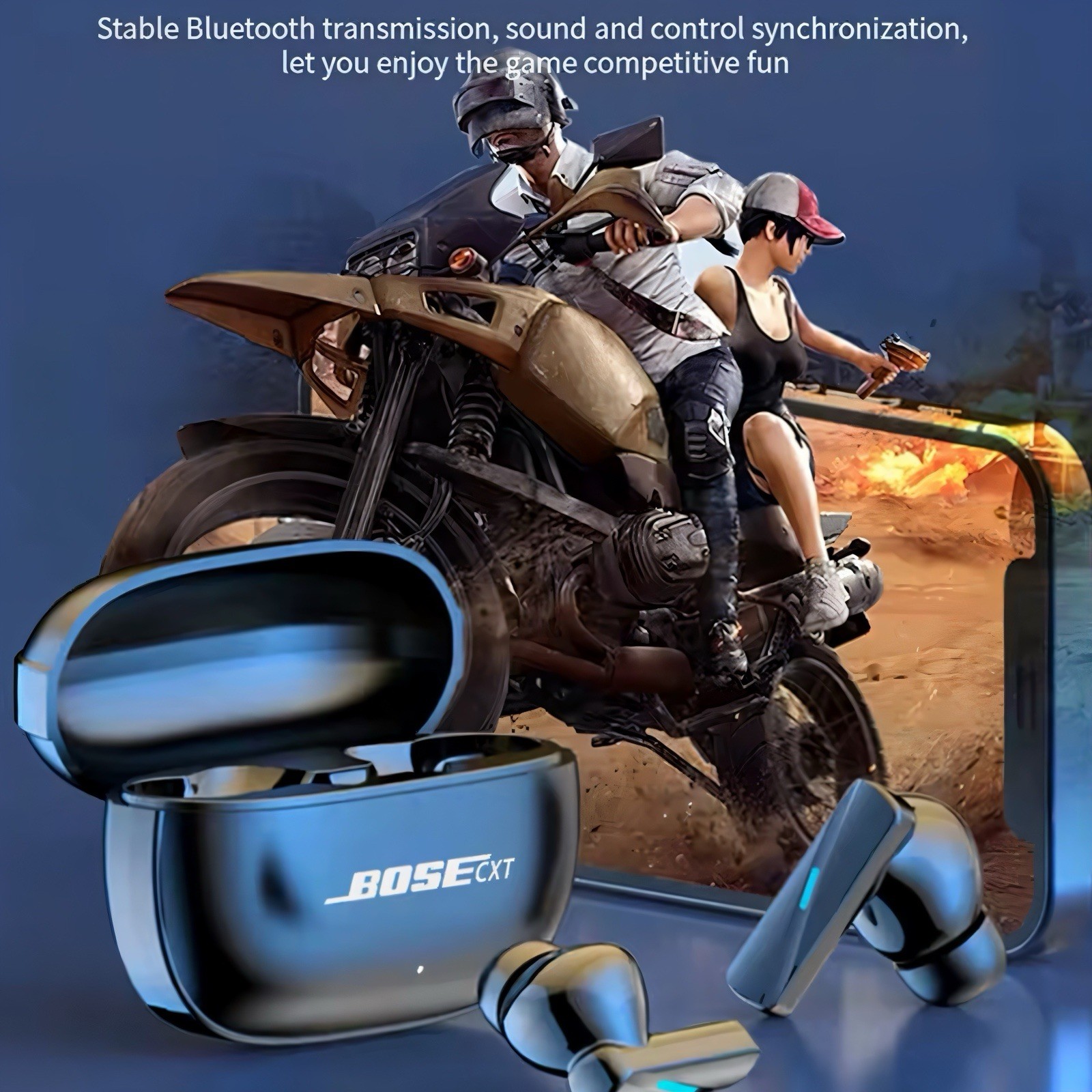 Bose CXT Mate 50 Wireless Bluetooth Headset Touch Control Mic Earbuds Headphones