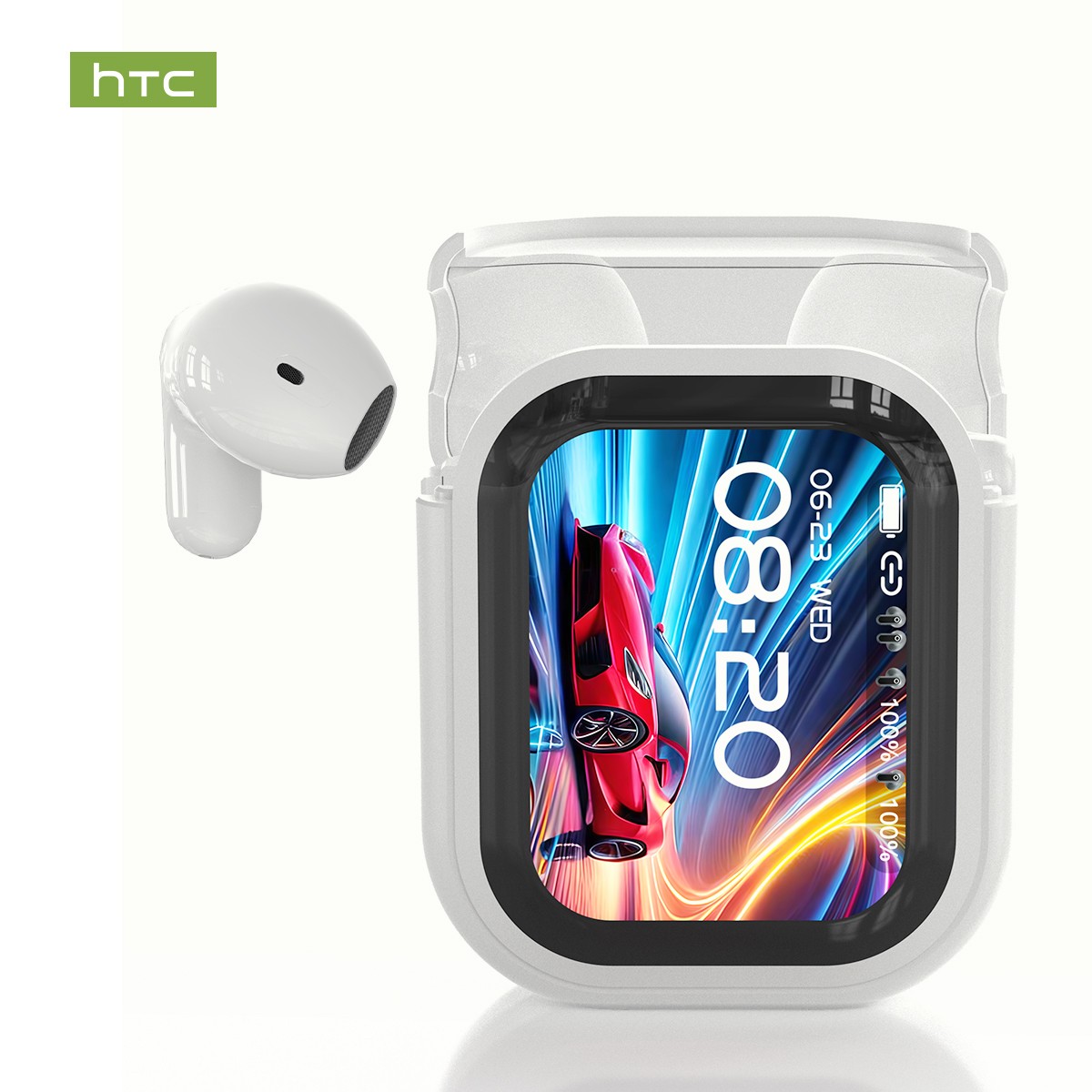 HTC NE20 Bluetooth 6.0 Translator Earbuds IPX4 Waterproof Long Battery Life New