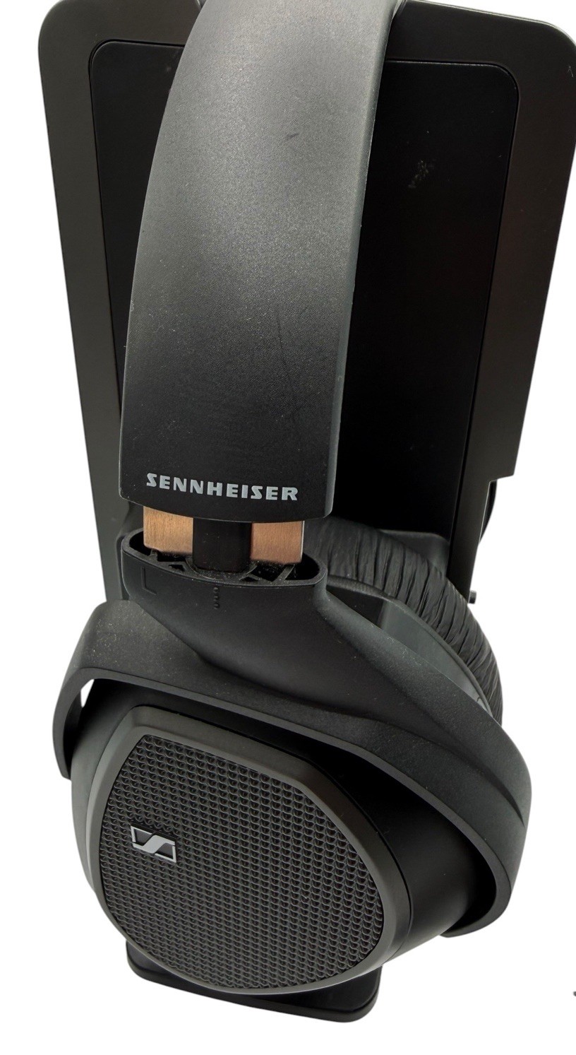 Sennheiser HDR 175 Wireless RF Headphones TR175 Charging Base & Charger -Tested