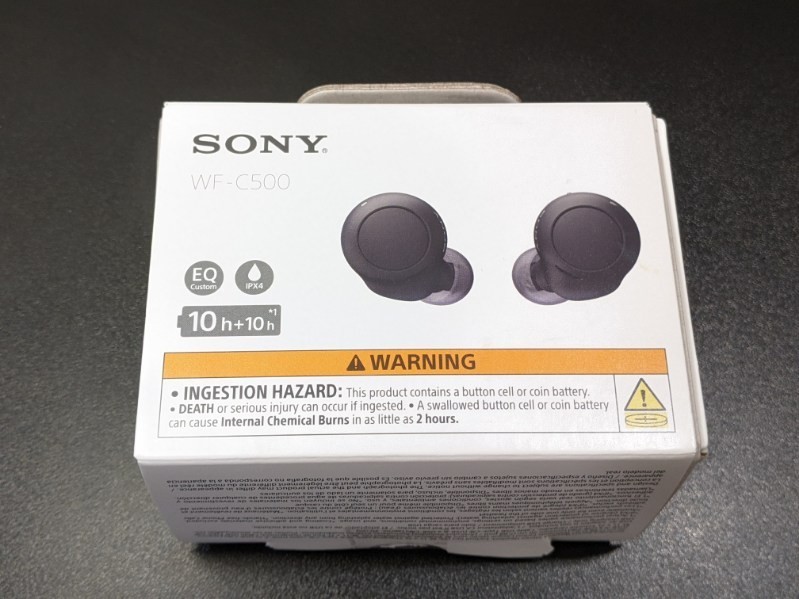 Sony WF-C500 Truly Wireless In-Ear Bluetooth Headphones – Black