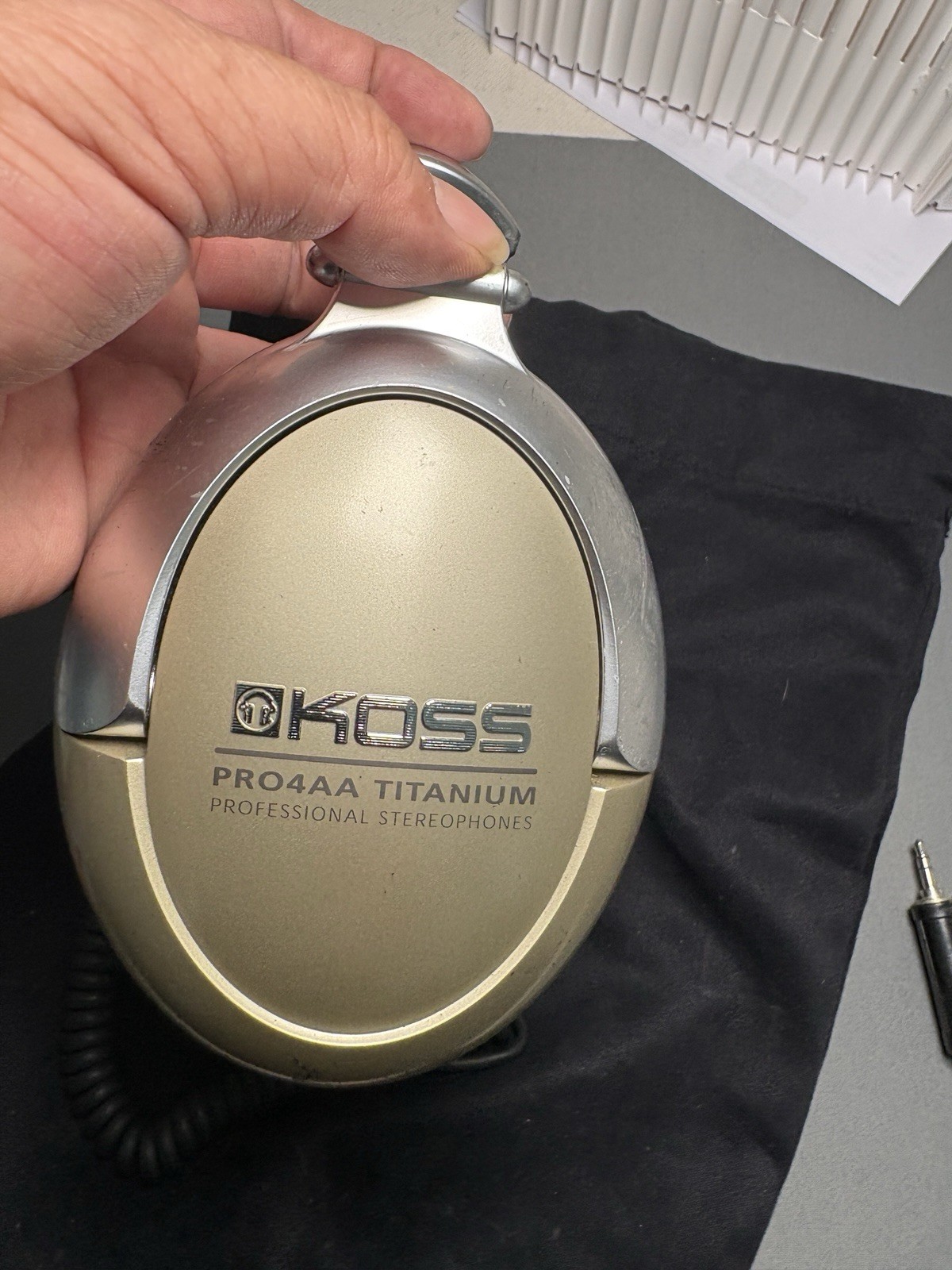 Koss PRO4AA Titanium Closed Back – Over Ear Headphones Tested And Working