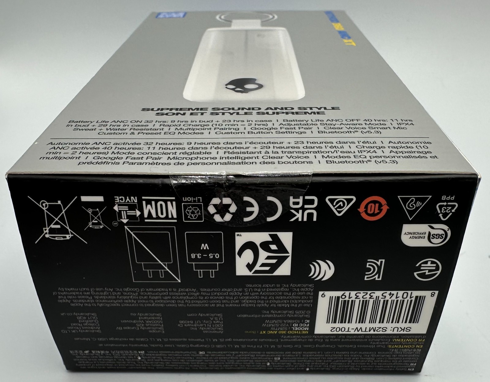 Skullcandy Method 360 ANC True Wireless Noise-Canceling Earbuds – Bone