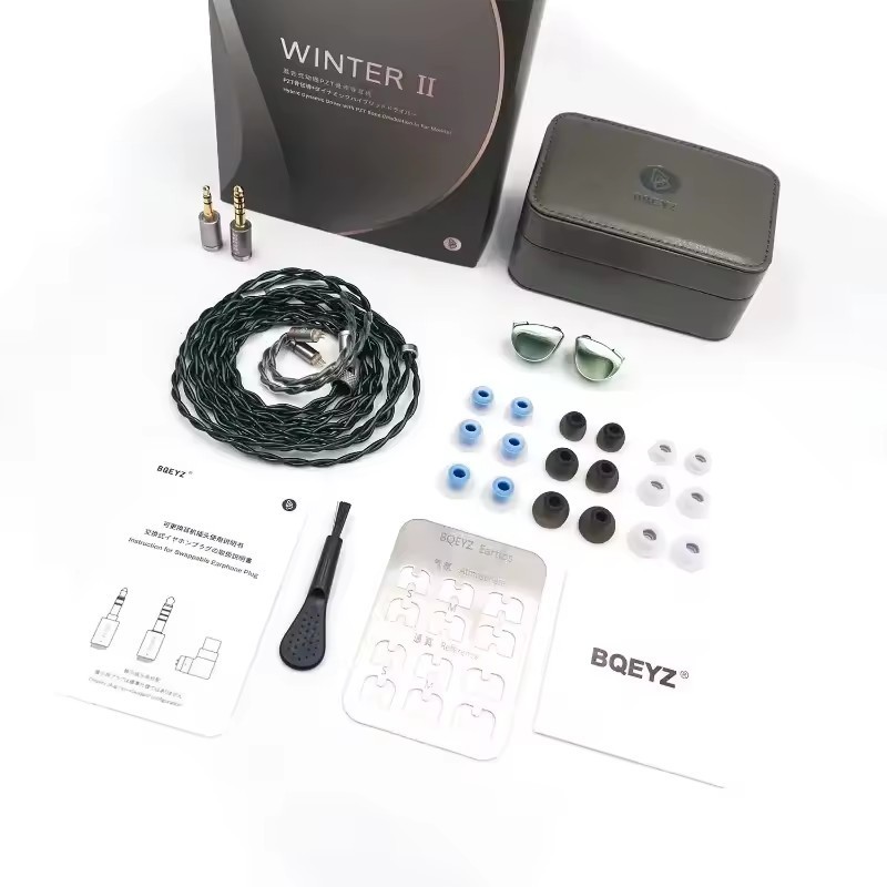 BQEYZ WINTER 2 HiFi Earphone 12mm PAR Diaphragm Dynamic Driver+11.6mm PZT Bone