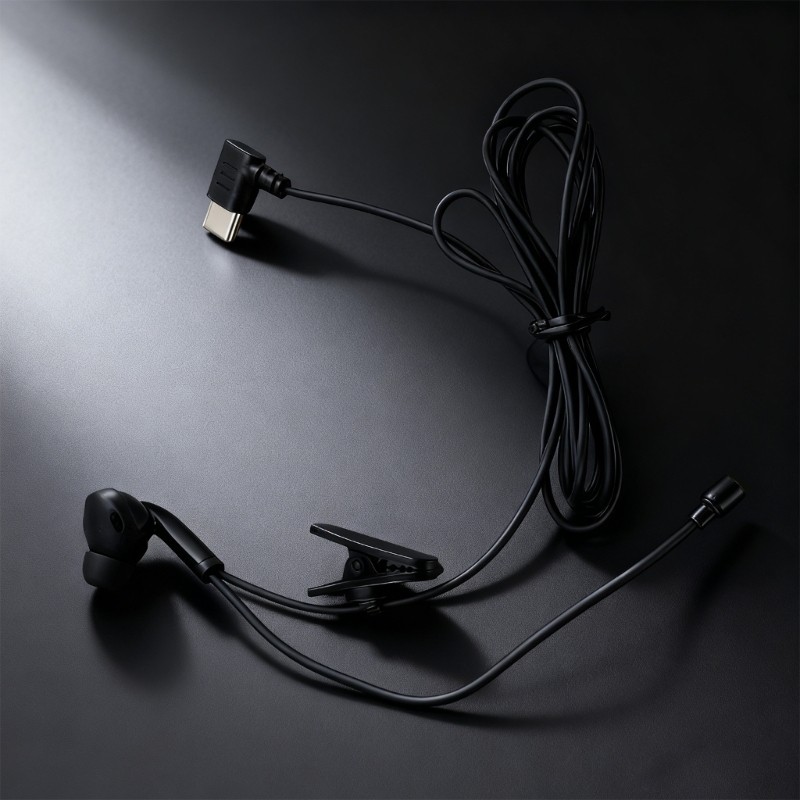 3.5mm/Type C Single Side In Ear Earphone Earbud Headsets for Mobile Phone PC