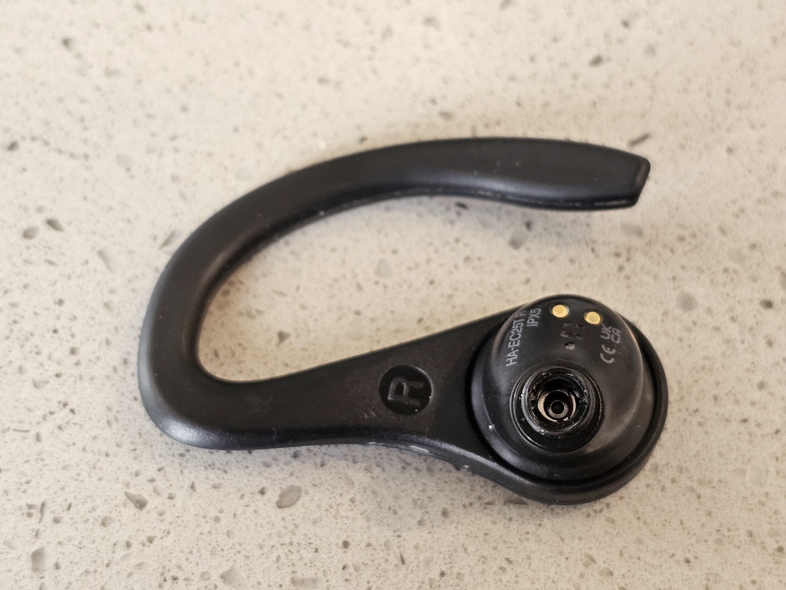 JVC Fitness Series True Wireless Bluetooth Earbud w/ Earhook, Black -HA-EC25T R