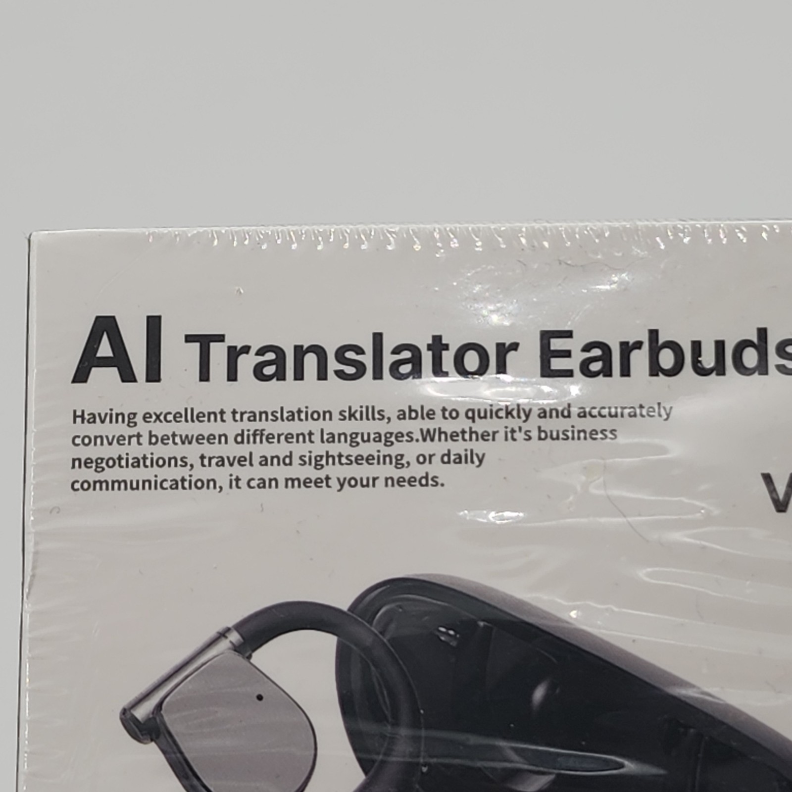 True Wireless AI Translator Earbuds V5.49 AI-M111 Black New Factory Sealed Box