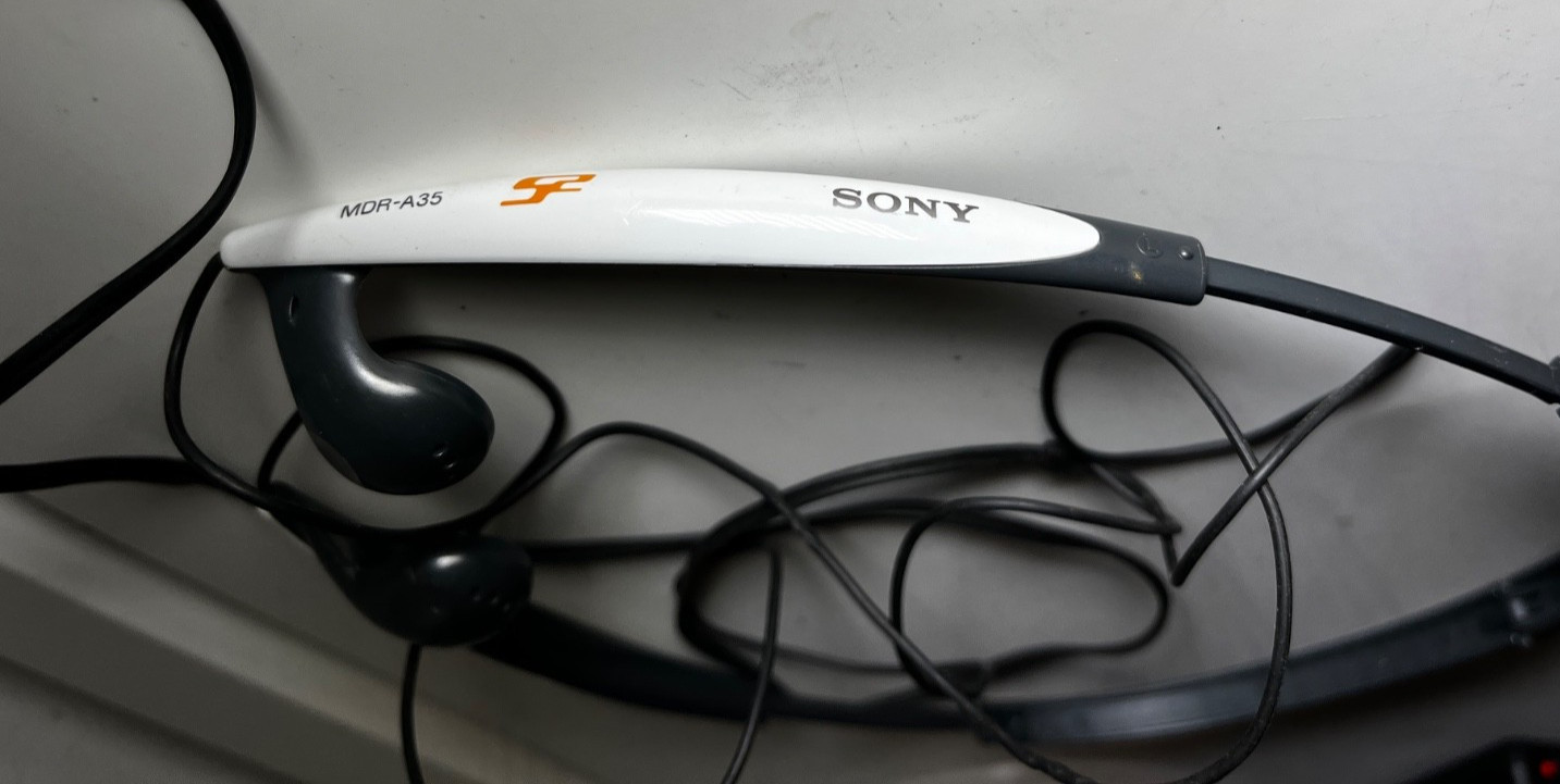 Vintage SONY MDR-A35 Sport Walkman Folding Compact Headphones – Works – READ
