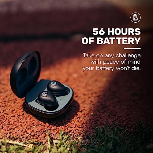Fitnesstooth Wireless Earbuds + Microphone with Active Noise Canceling – Blue