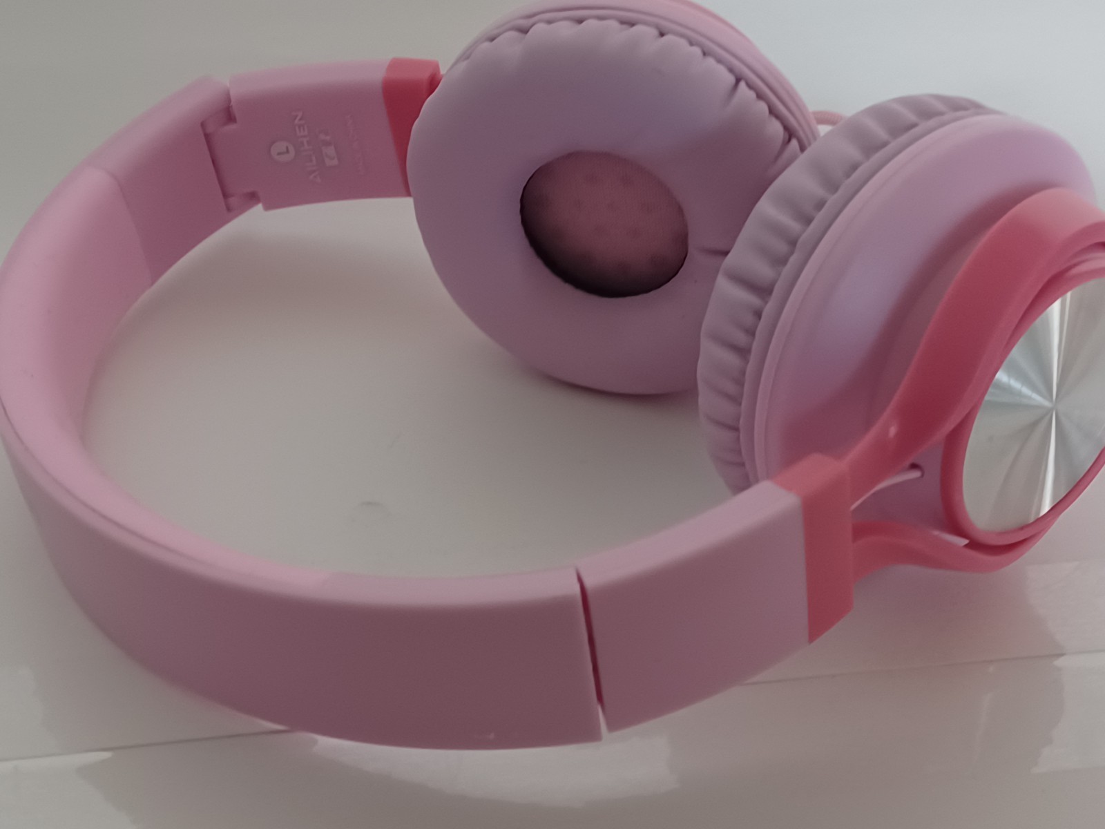 AILIHEN C8 USB-C Headphones Wired – On-Ear Corded Headset with Microphone -PINK